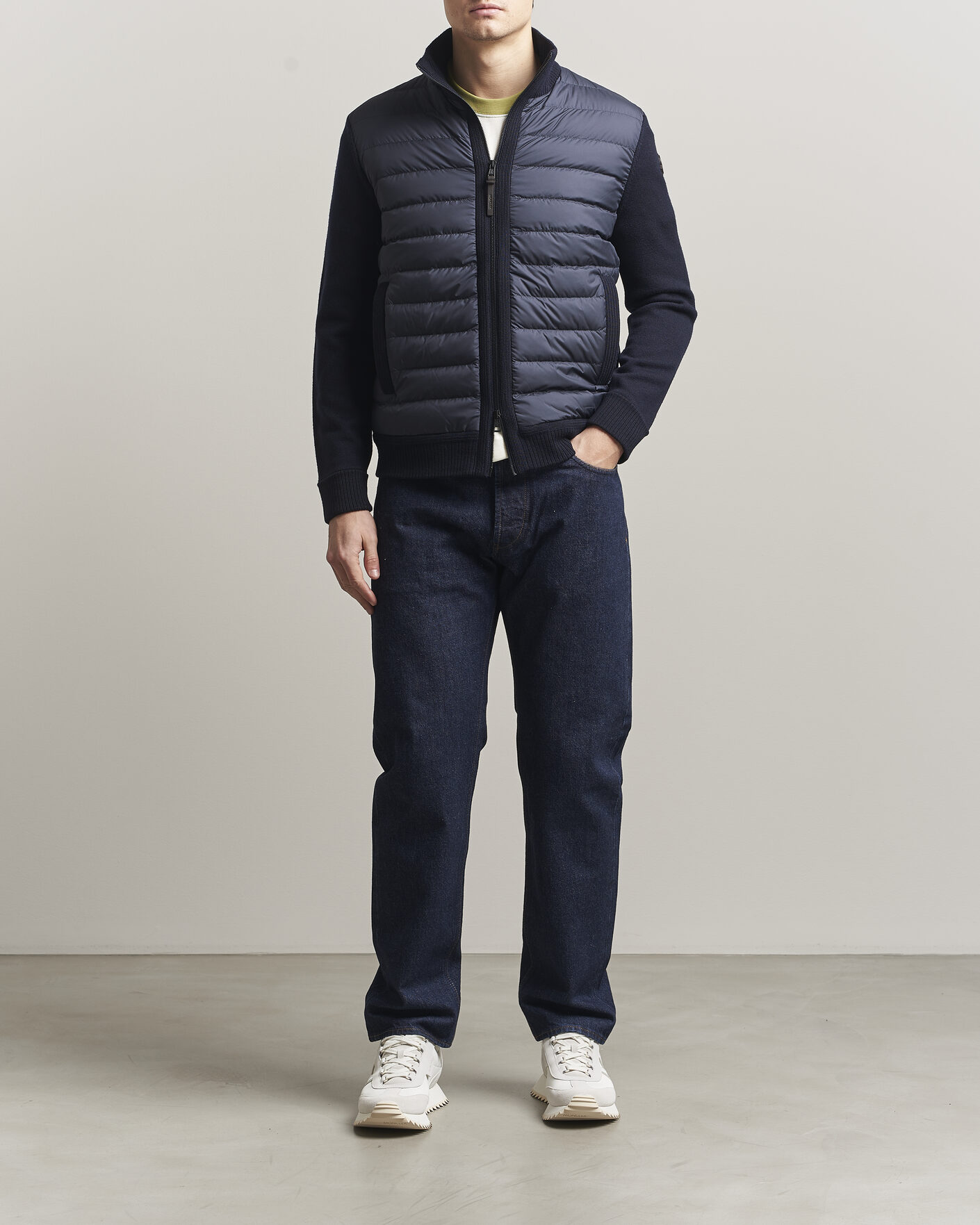Homme | Manteaux Et Vestes | Moncler | Luxury Hybrid Zip Cardigan Navy