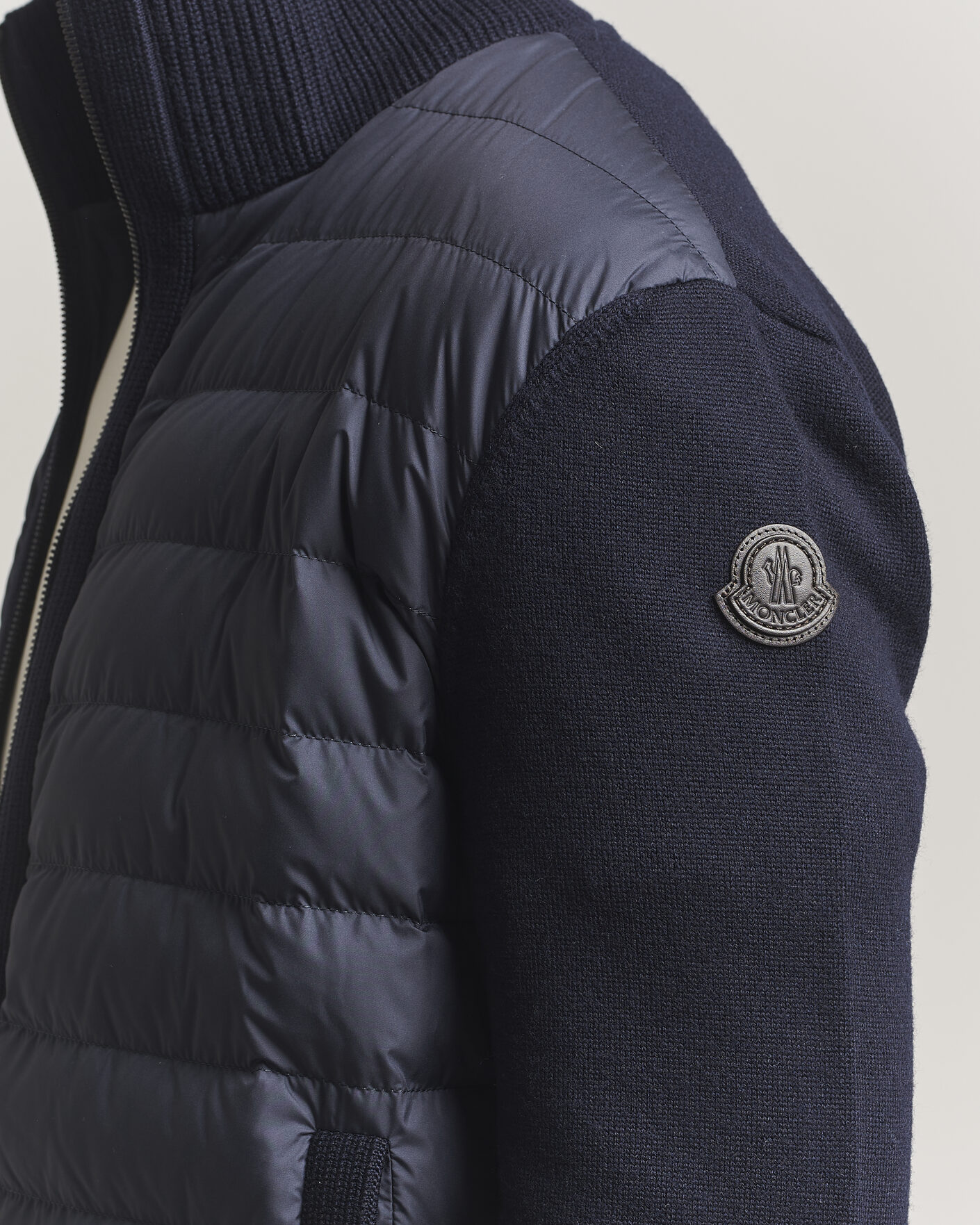 Homme | Manteaux Et Vestes | Moncler | Luxury Hybrid Zip Cardigan Navy