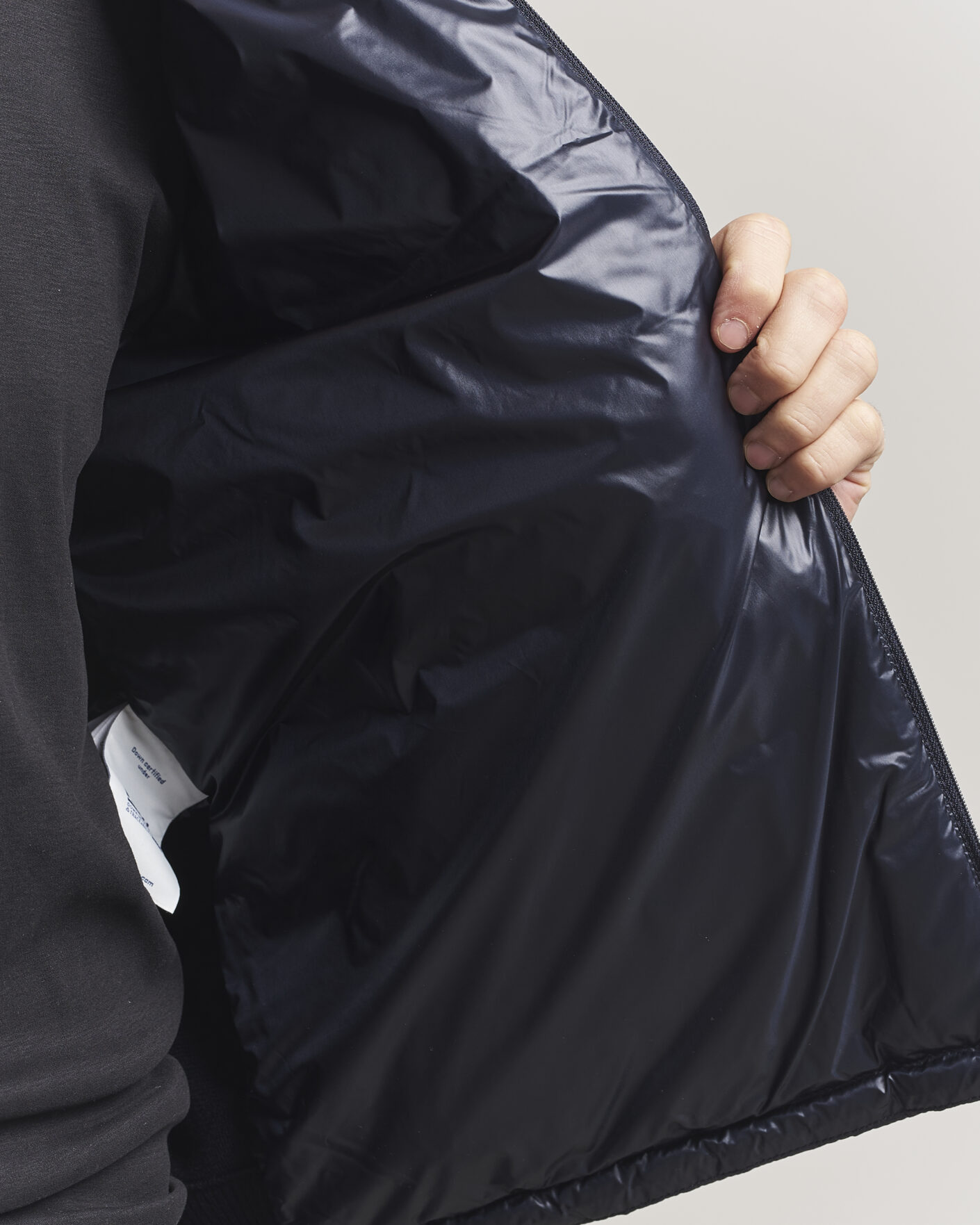 Heren | Jassen | Moncler | Hybrid Laque Zip Cardigan Navy