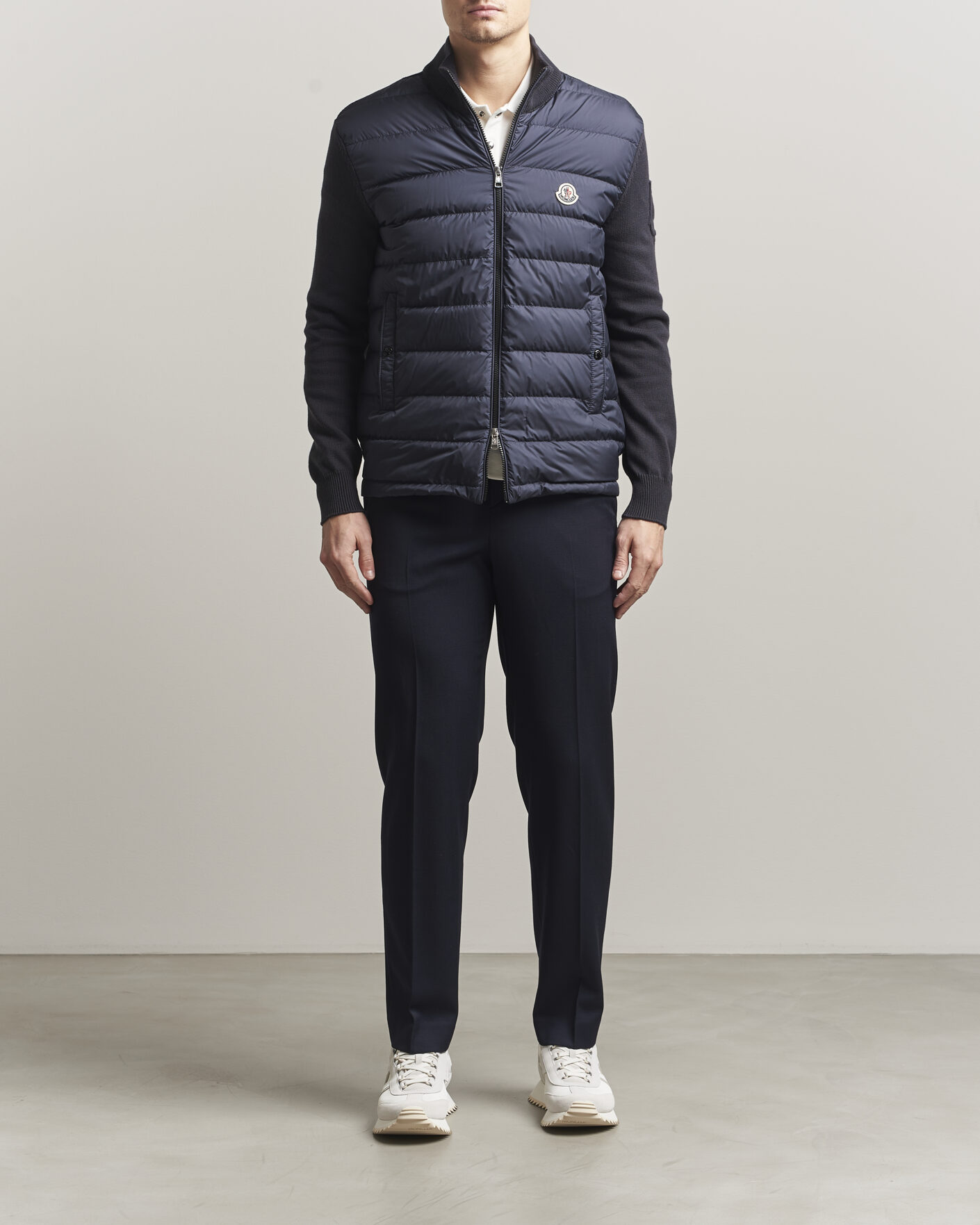 Homme | Manteaux Et Vestes | Moncler | Hybrid Zip Cardigan Navy