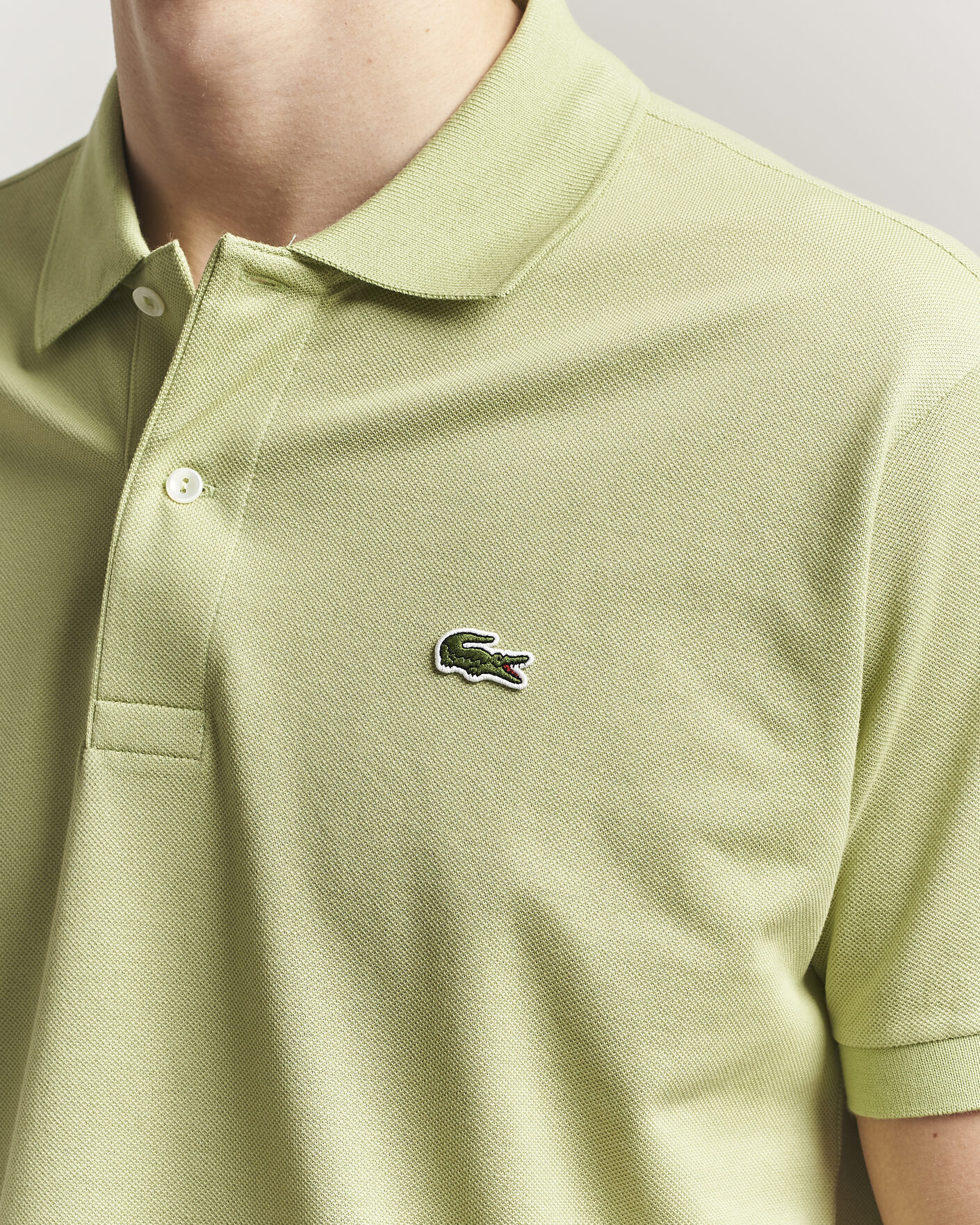 Heren | Polo's | Lacoste | Original Polo Piké Birch Green
