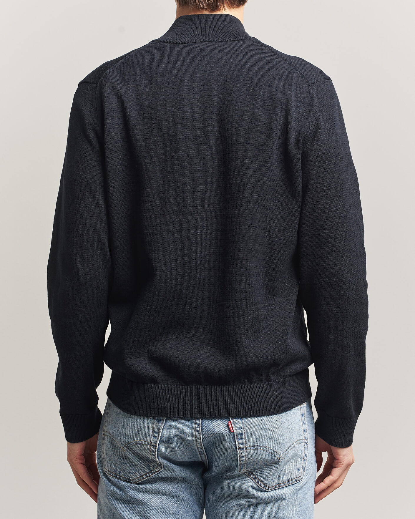Heren | Truien | Lacoste | Cotton Knitted Full Zip Black