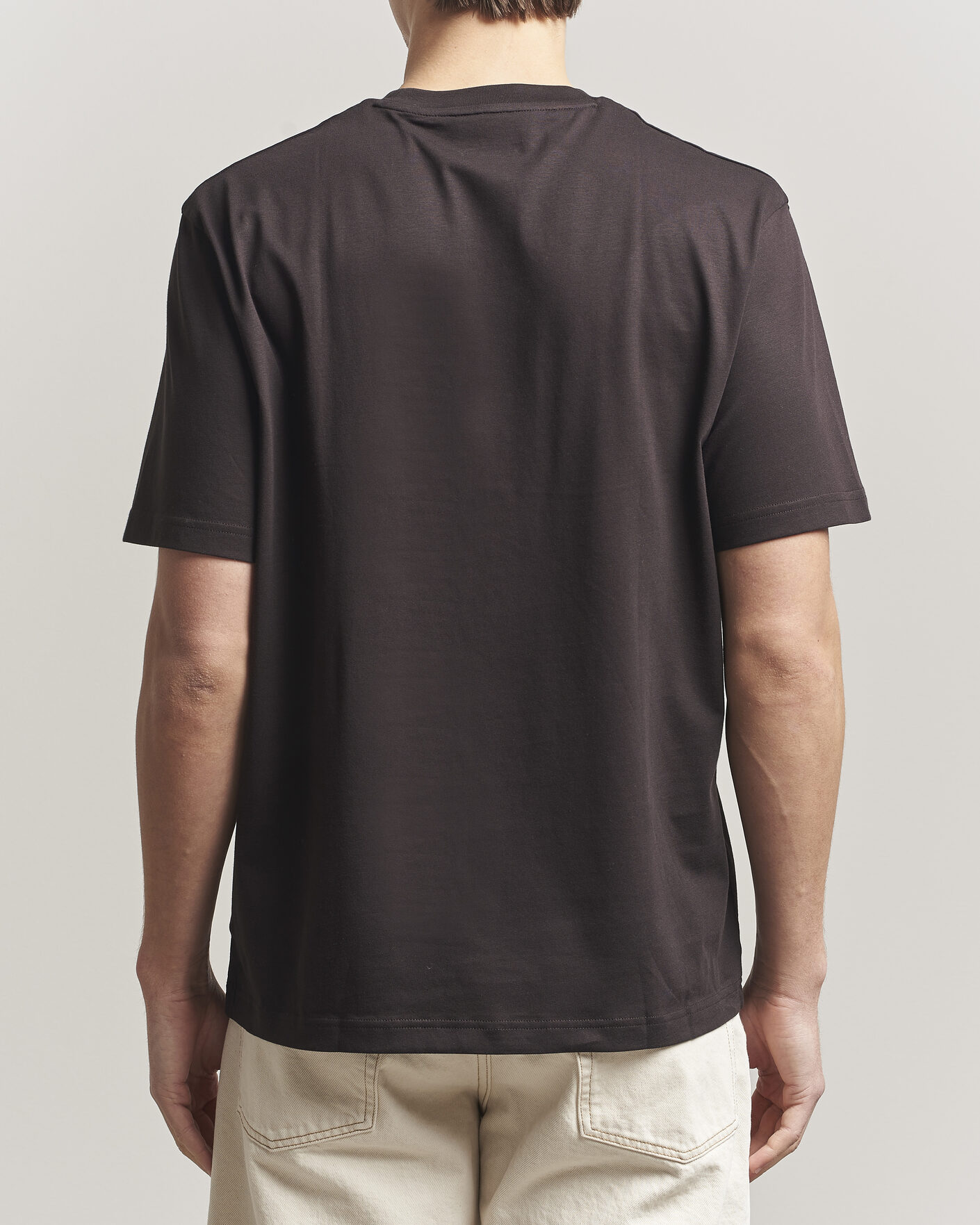 Homme | T-shirts | Lacoste | Crew Neck T-Shirt Buffle Brown