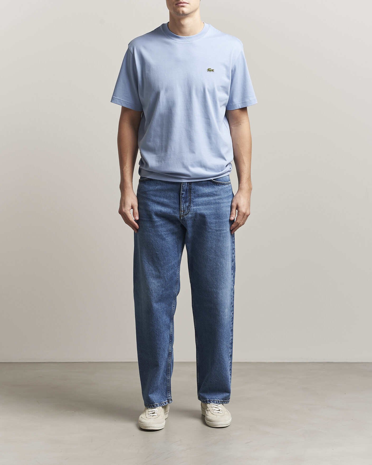 Heren | T-shirts | Lacoste | Crew Neck T-Shirt Aphylla Blue