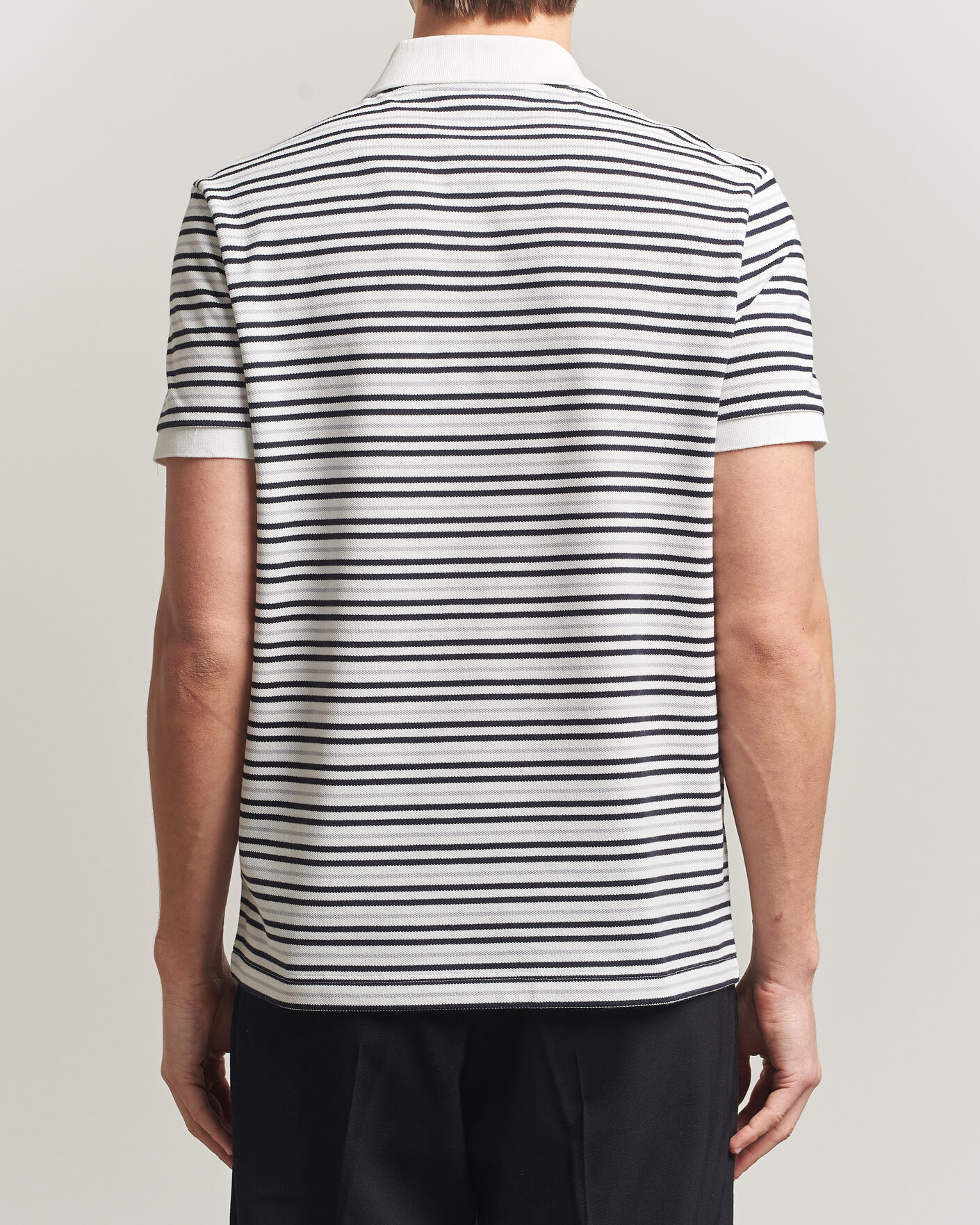 Heren | Polo's | Lacoste | Original Striped Polo Piké Blackbird/Flour