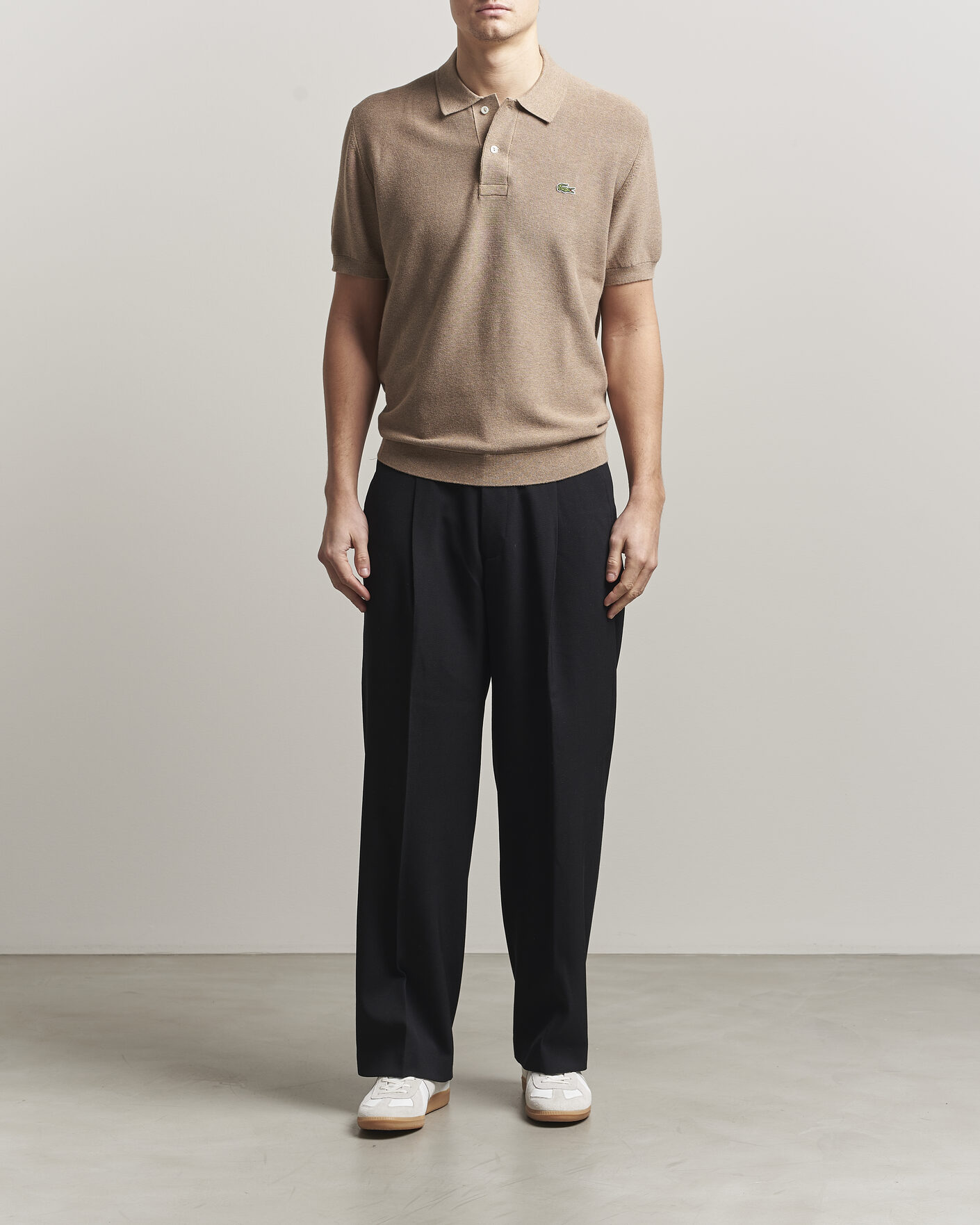 Homme | Polos | Lacoste | Cotton Knitted Polo Viennois Heather