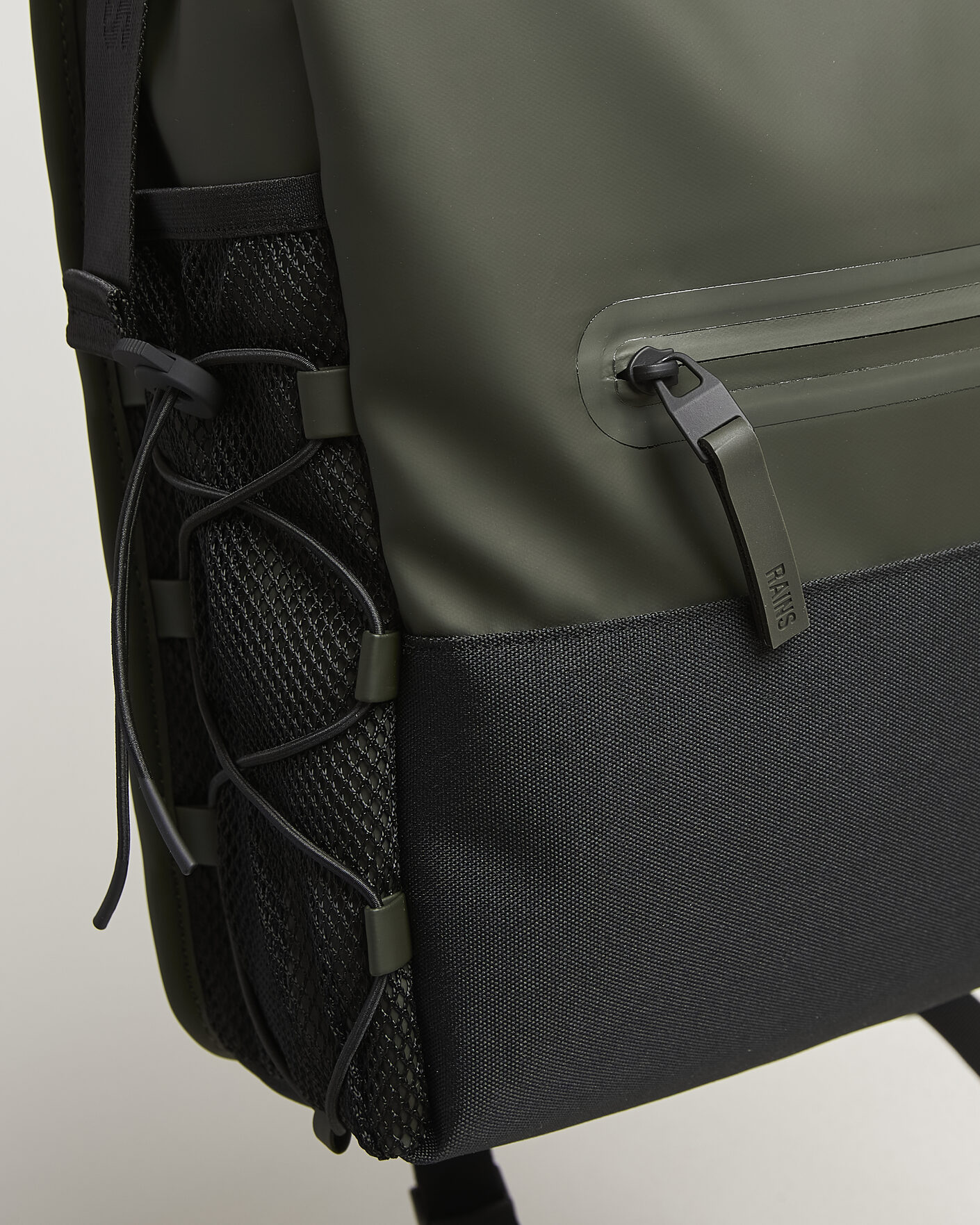 Heren | Tassen | RAINS | Trail Mountaineer Rolltop Backpack Green