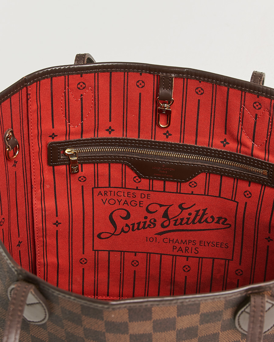 Heren | Pre-Owned & Vintage Bags | Louis Vuitton Pre-Owned | Neverfull MM Damier Ebene