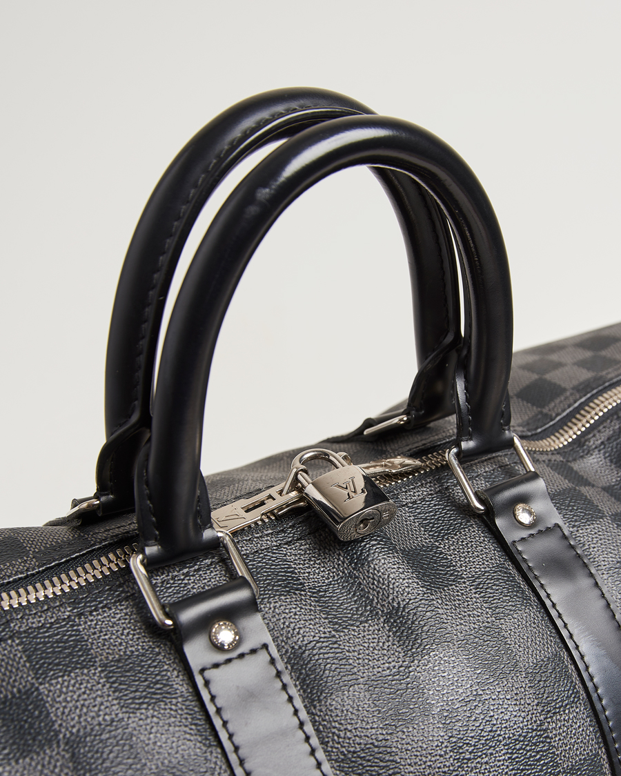 Homme | Pre-Owned & Vintage Bags | Louis Vuitton Pre-Owned | Keepall Bandouliére 45 Damier Graphite