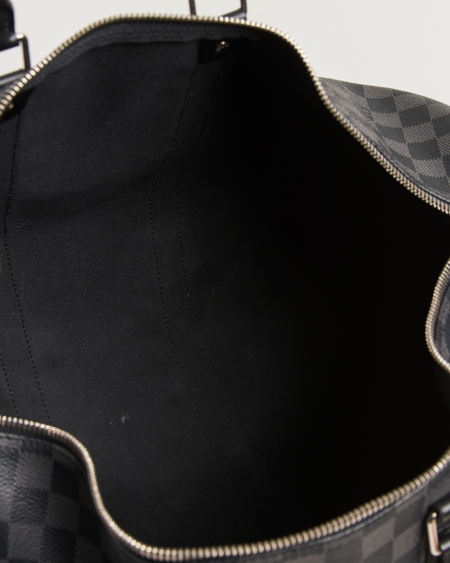 Homme | Pre-Owned & Vintage Bags | Louis Vuitton Pre-Owned | Keepall Bandouliére 45 Damier Graphite