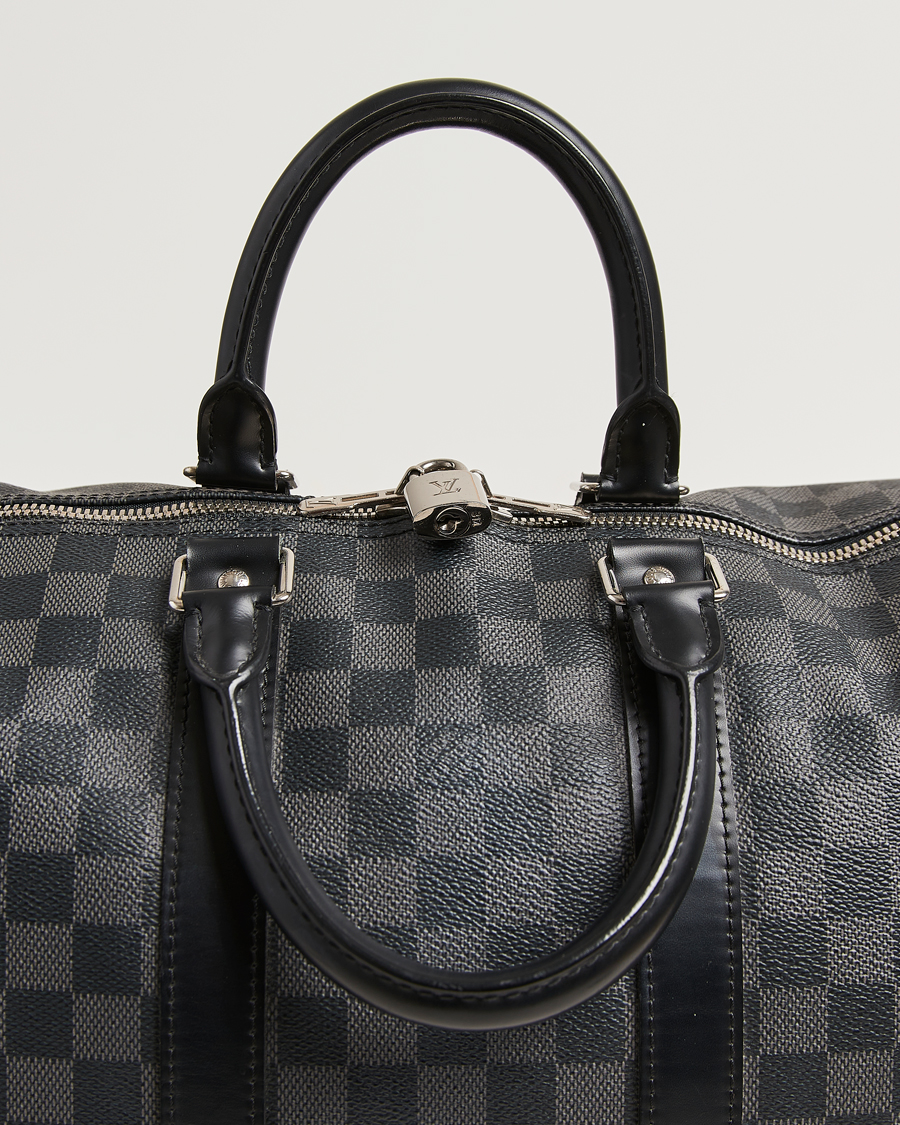 Homme | Pre-Owned & Vintage Bags | Louis Vuitton Pre-Owned | Keepall Bandouliére 45 Damier Graphite