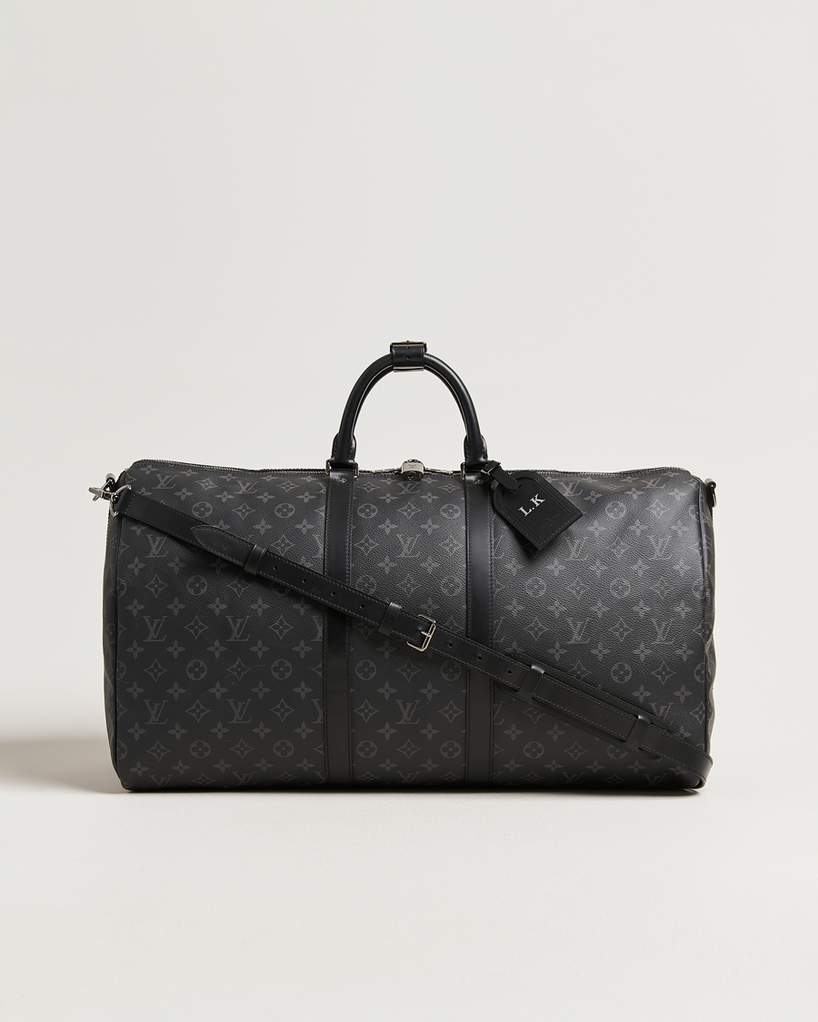 Homme | Pre-Owned & Vintage Bags | Louis Vuitton Pre-Owned | Keepall Bandouliére 55 Monogram Eclipse