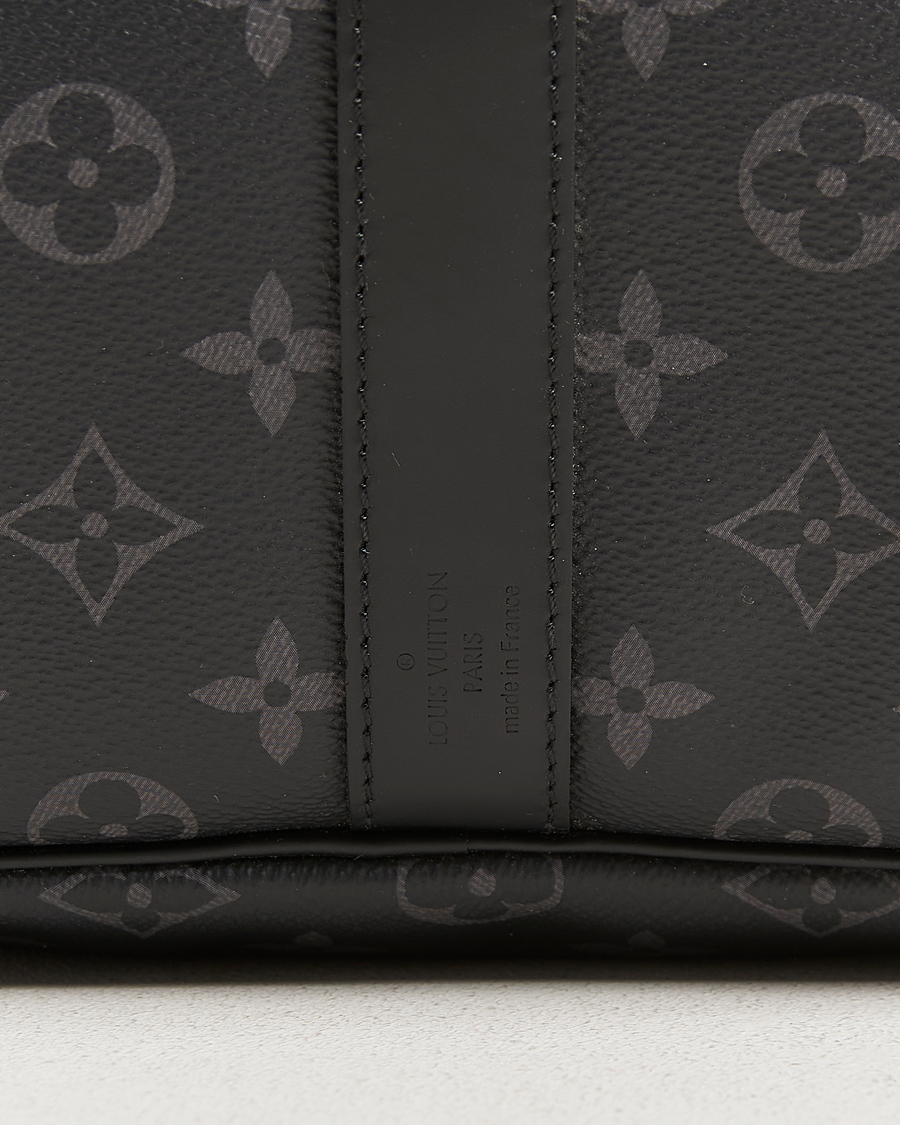 Homme | Pre-Owned & Vintage Bags | Louis Vuitton Pre-Owned | Keepall Bandouliére 55 Monogram Eclipse