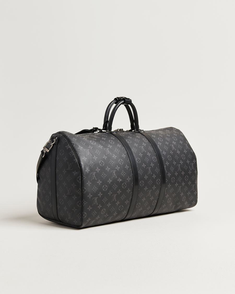 Homme | Pre-Owned & Vintage Bags | Louis Vuitton Pre-Owned | Keepall Bandouliére 55 Monogram Eclipse