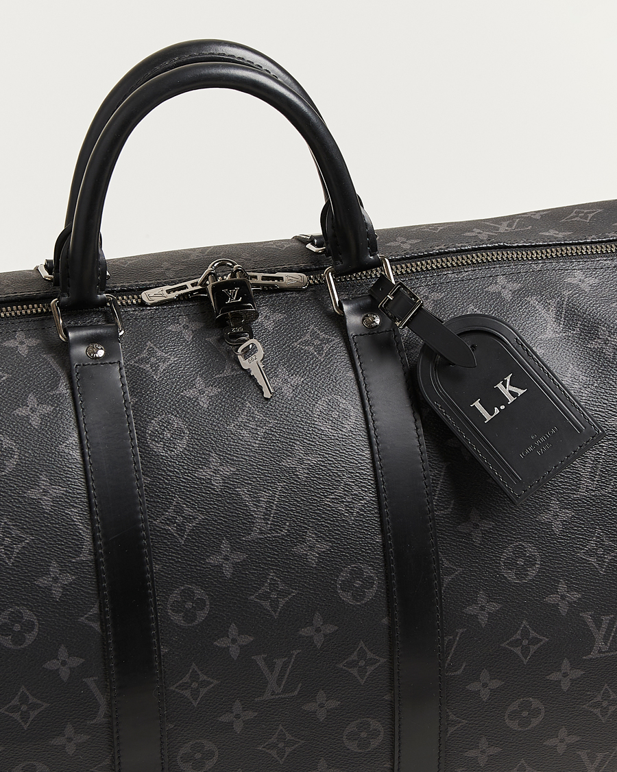 Homme | Pre-Owned & Vintage Bags | Louis Vuitton Pre-Owned | Keepall Bandouliére 55 Monogram Eclipse