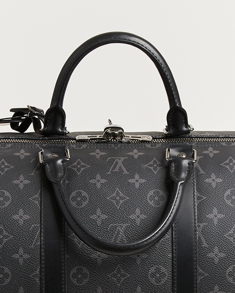Homme | Pre-Owned & Vintage Bags | Louis Vuitton Pre-Owned | Keepall Bandouliére 55 Monogram Eclipse