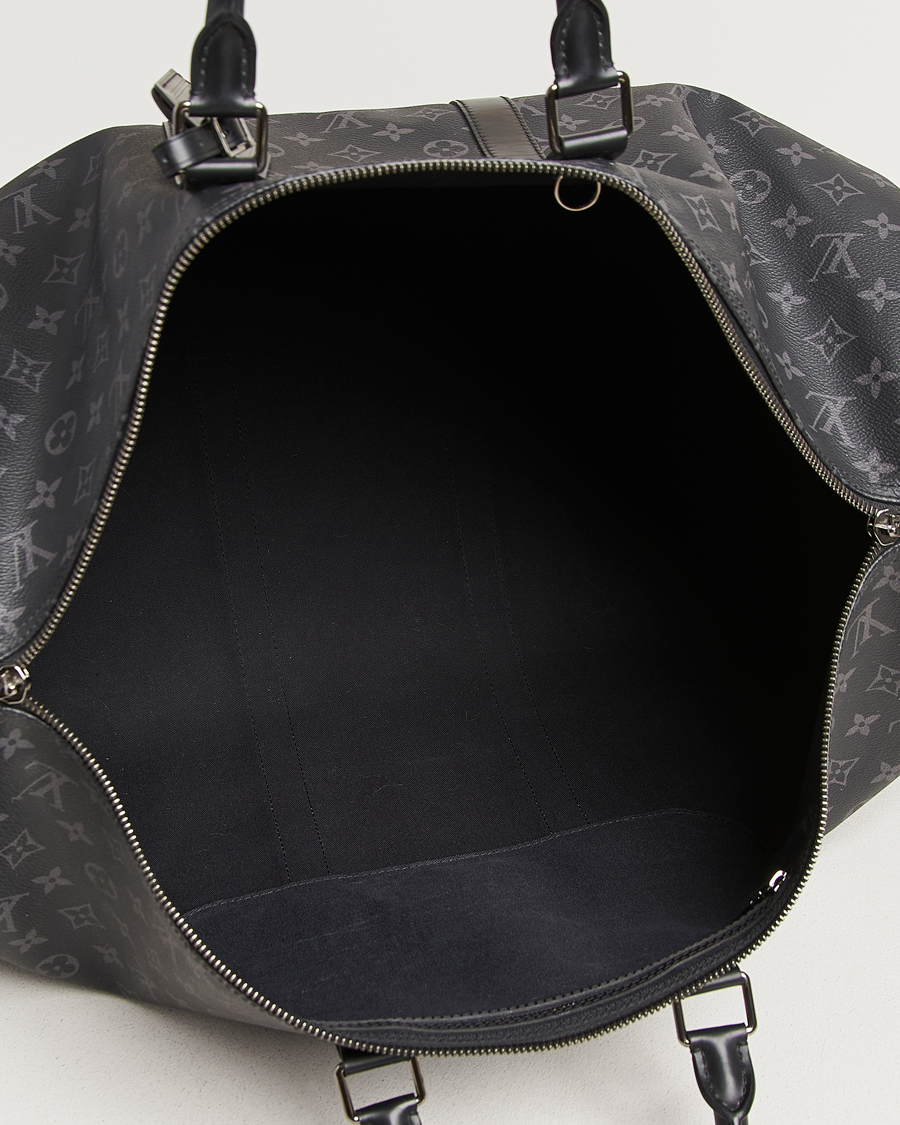 Homme | Pre-Owned & Vintage Bags | Louis Vuitton Pre-Owned | Keepall Bandouliére 55 Monogram Eclipse