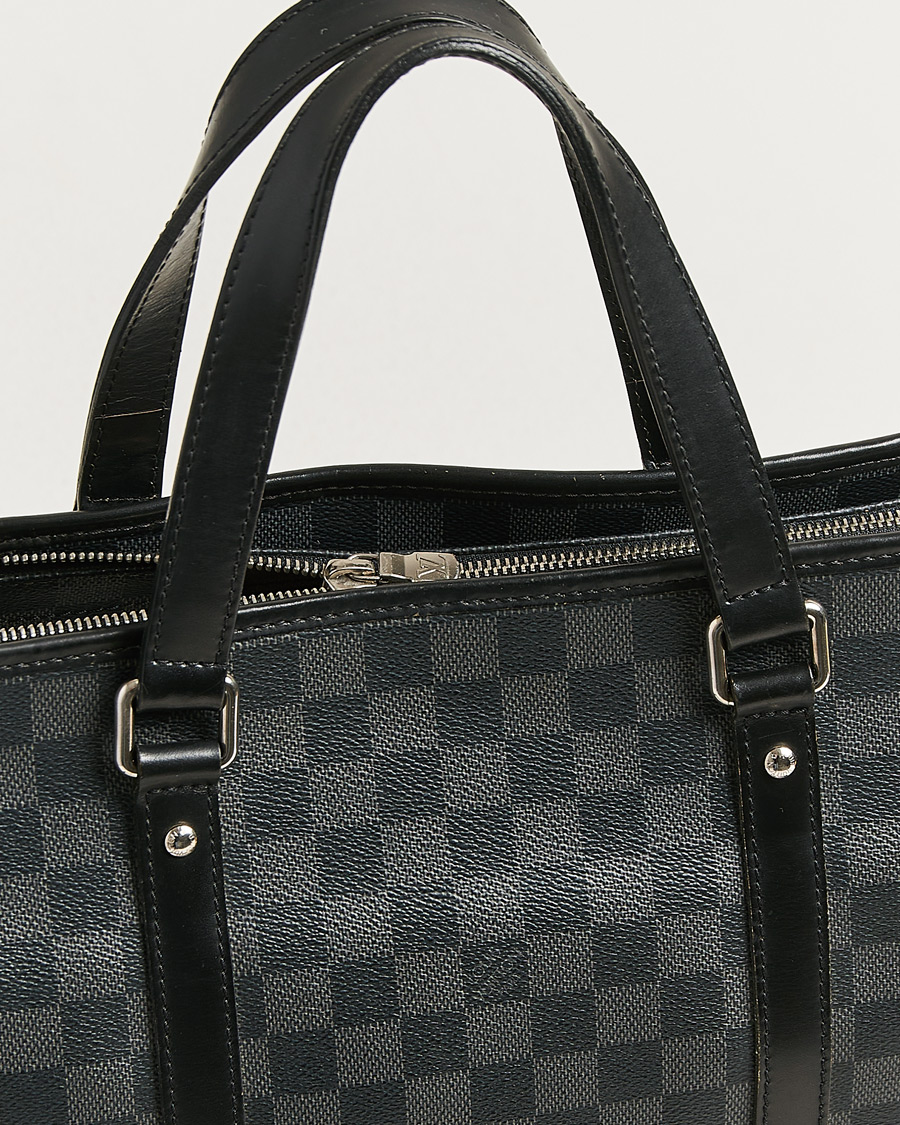 Heren | Louis Vuitton Pre-Owned Tadao Tote Bag Damier Graphite | Louis Vuitton Pre-Owned | Tadao Tote Bag Damier Graphite