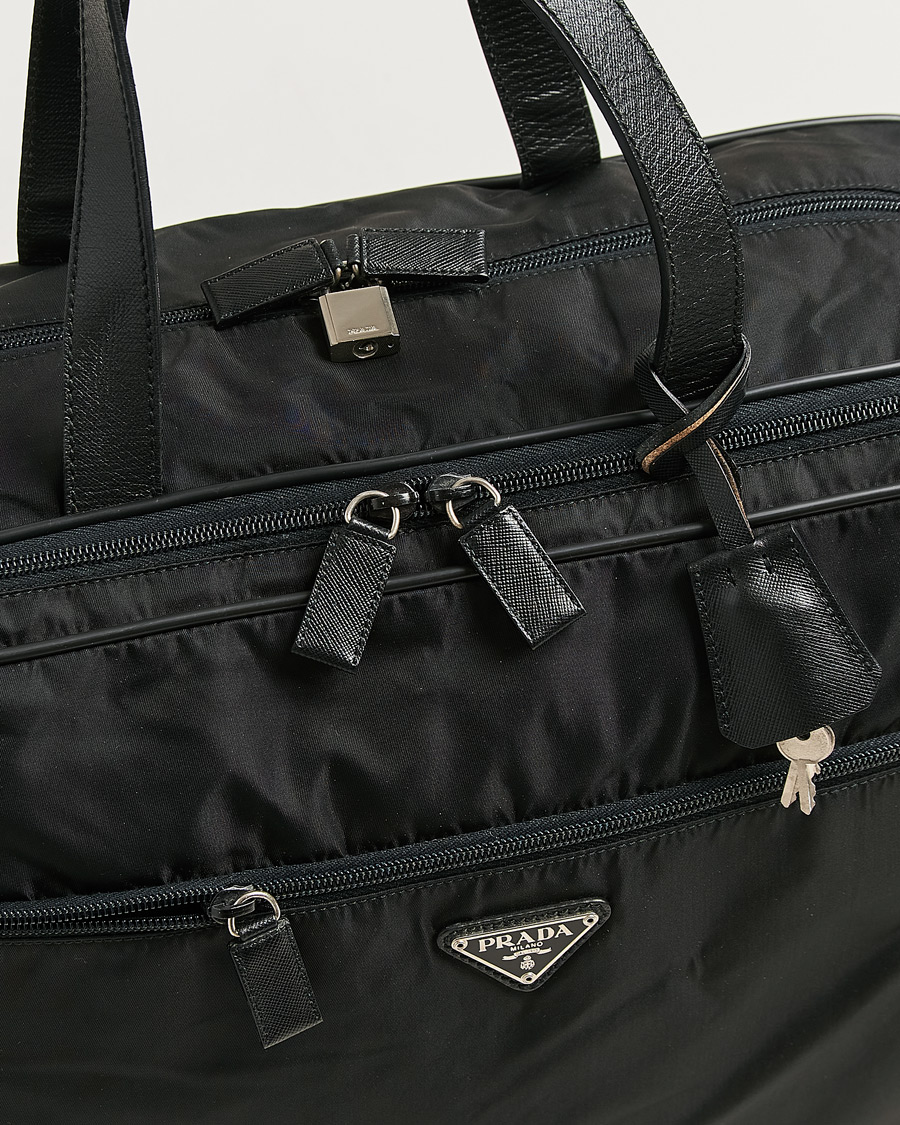 Heren | Pre-Owned & Vintage Bags | Prada Pre-Owned | Tessuto Nylon Document Bag Black
