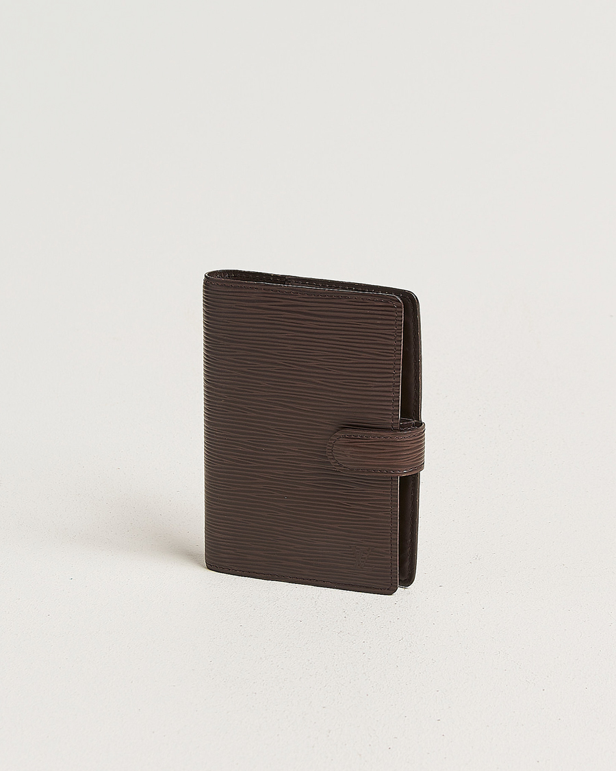 Heren | Pre-Owned & Vintage Bags | Louis Vuitton Pre-Owned | Small Ring Agenda Cover Epi Leather Brown