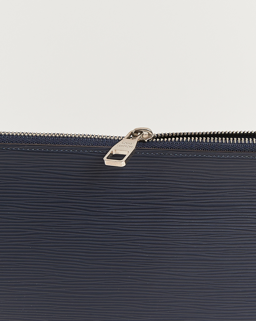 Heren | Pre-Owned & Vintage Bags | Louis Vuitton Pre-Owned | Porte Documents Epi Leather Navy
