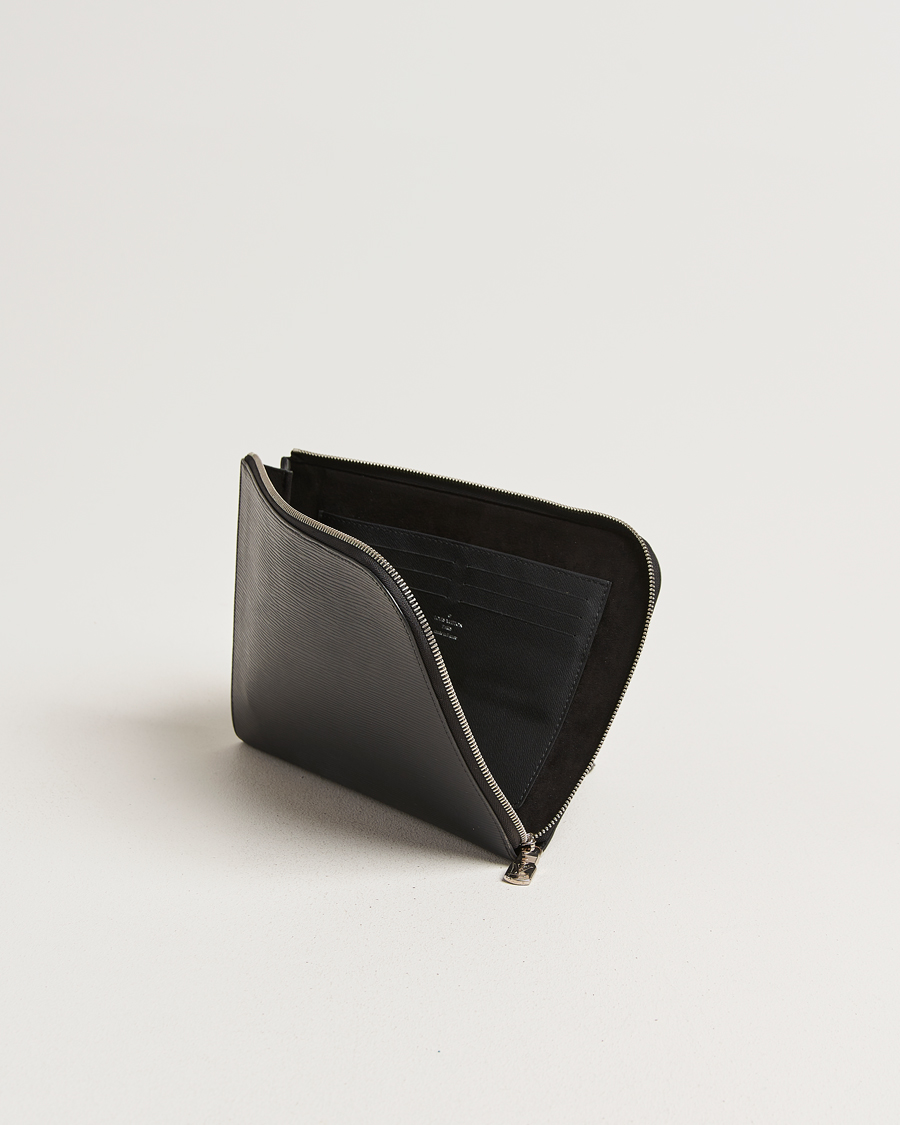 Heren | Pre-Owned & Vintage Bags | Louis Vuitton Pre-Owned | Porte Documents Epi Leather Black