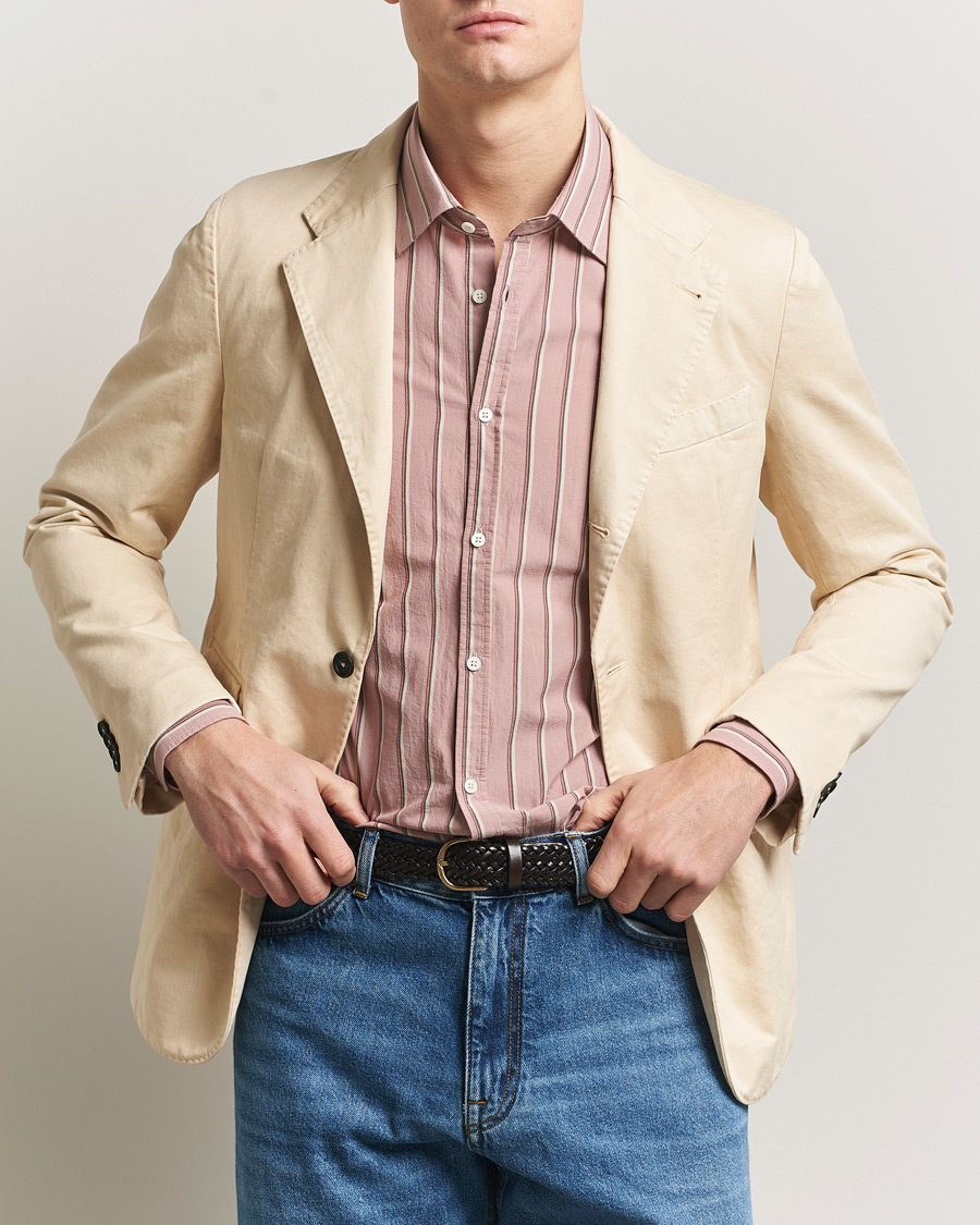 Homme | Blazers | Massimo Alba | Sloop Cotton Blazer Light Beige