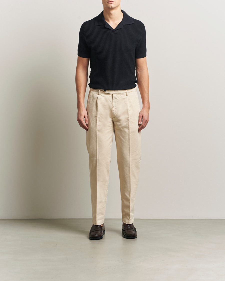 Homme | Pantalons | Massimo Alba | Ionio Cotton Trousers Light Beige
