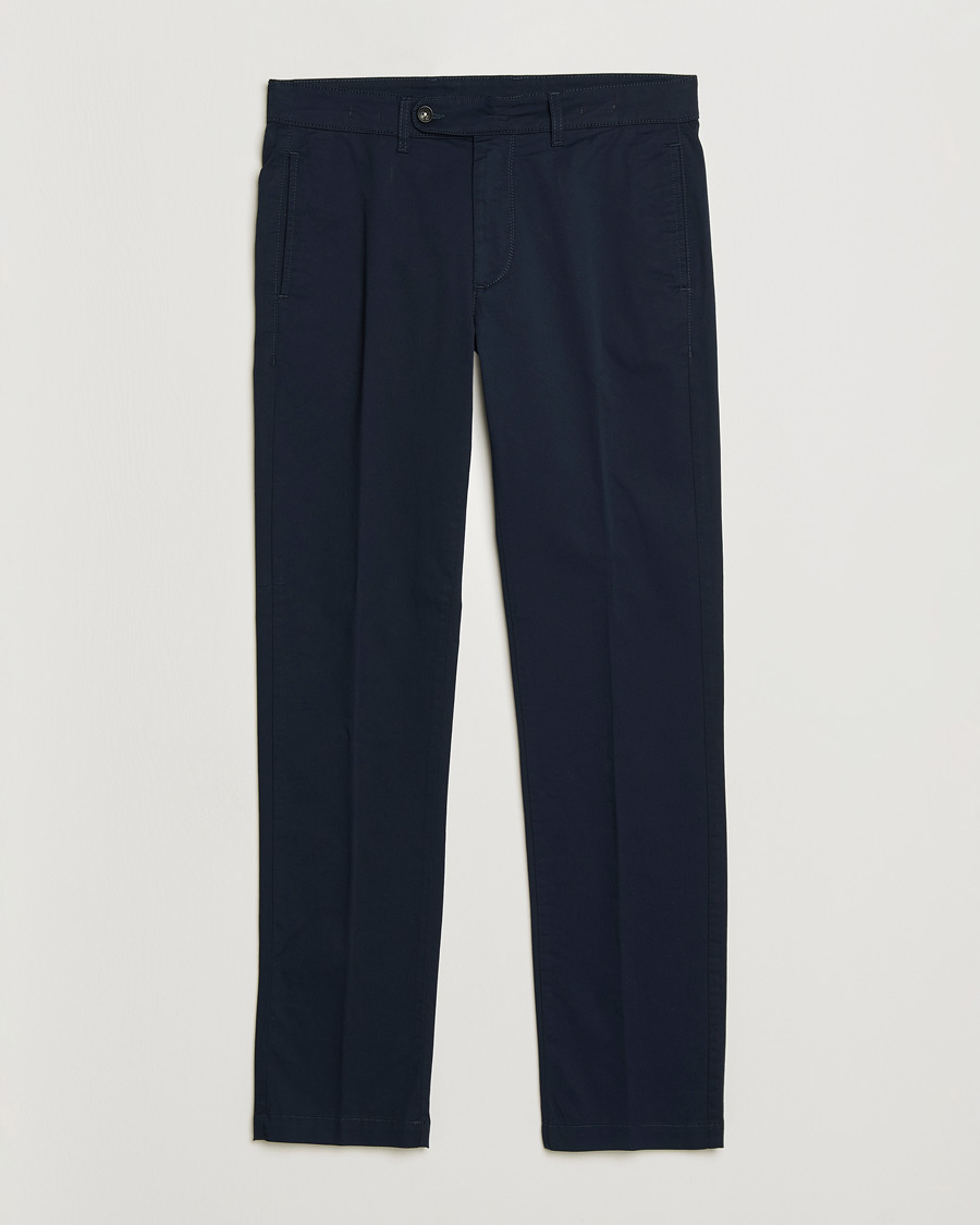 Homme | Pantalons | Massimo Alba | Winch Cotton Gabardine Trousers Navy