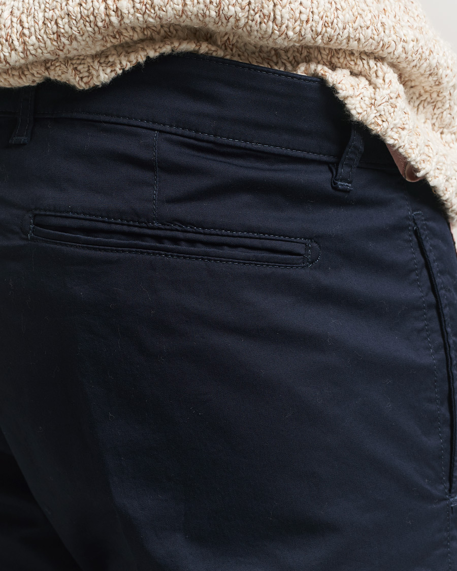 Homme | Pantalons | Massimo Alba | Winch Cotton Gabardine Trousers Navy