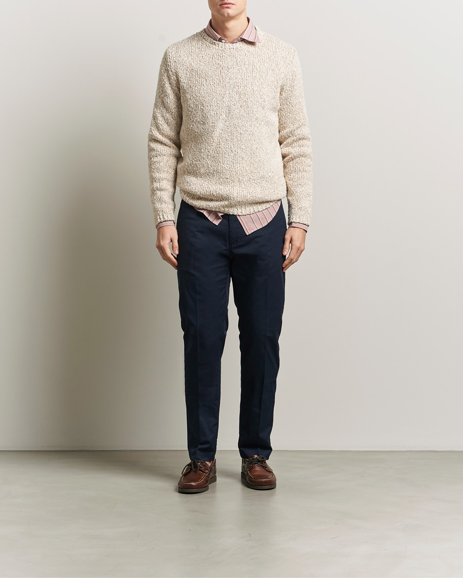 Homme | Pulls Et Tricots | Massimo Alba | Cotton Boucle Sweater Bronze