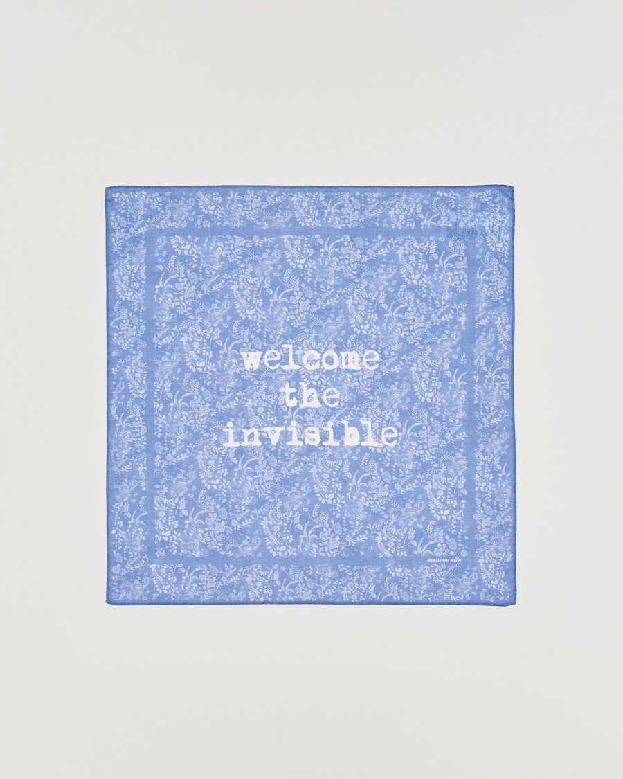 Homme | Pochettes De Costume | Massimo Alba | Printed Cotton Voile Hankerchief Tulip