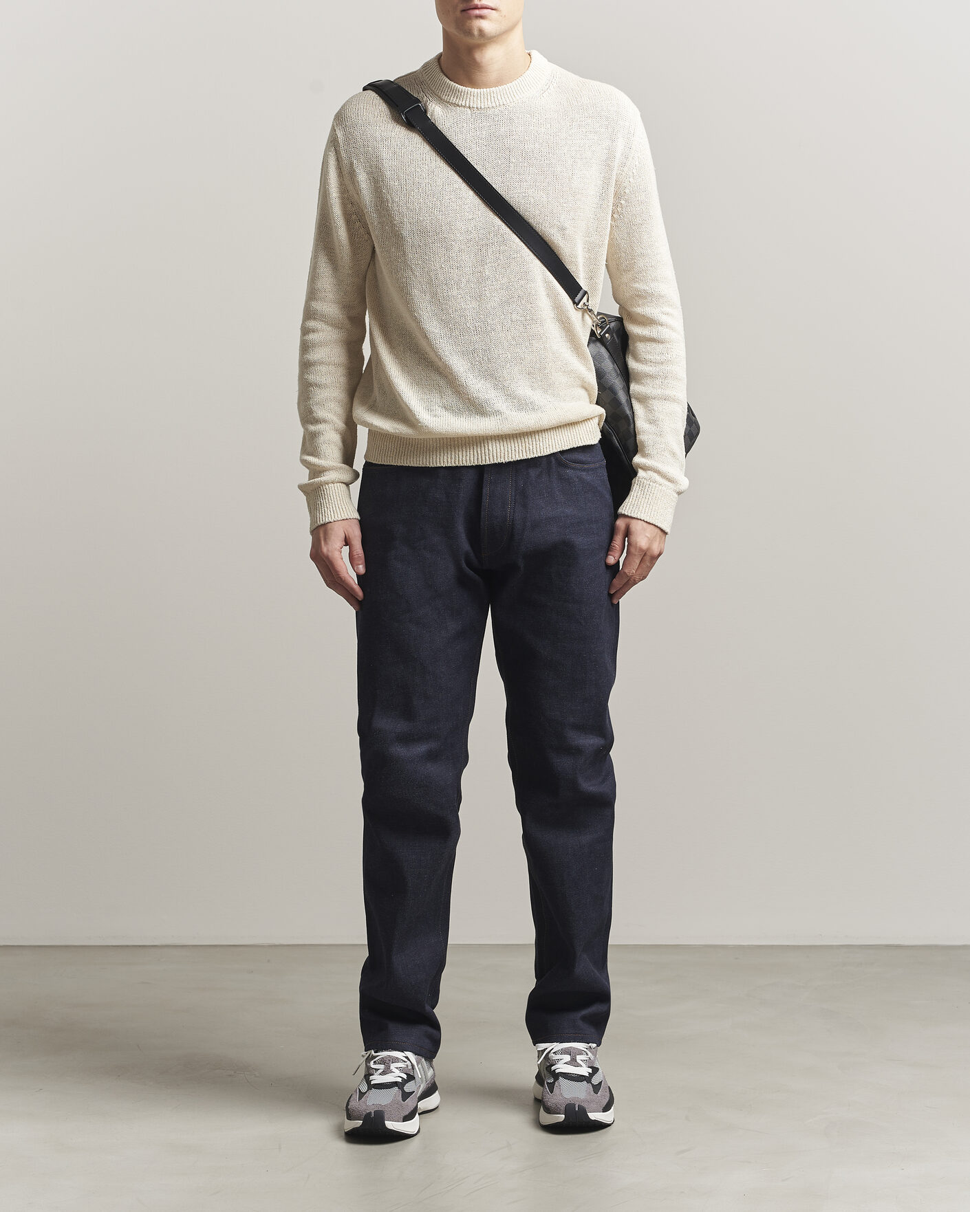 Heren | Truien | Jil Sander | Silk Blend Crew Neck Sweater Sand
