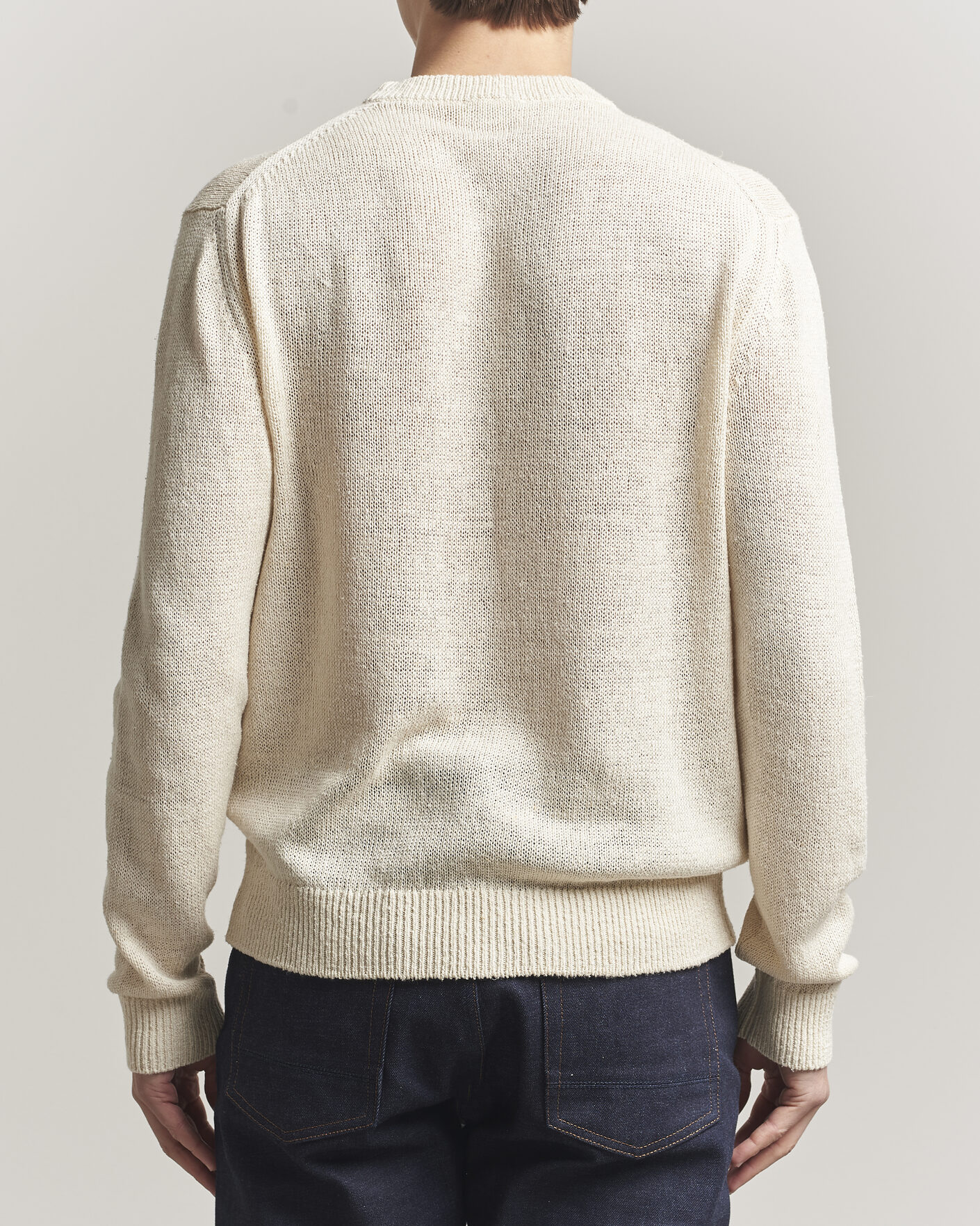 Heren | Truien | Jil Sander | Silk Blend Crew Neck Sweater Sand