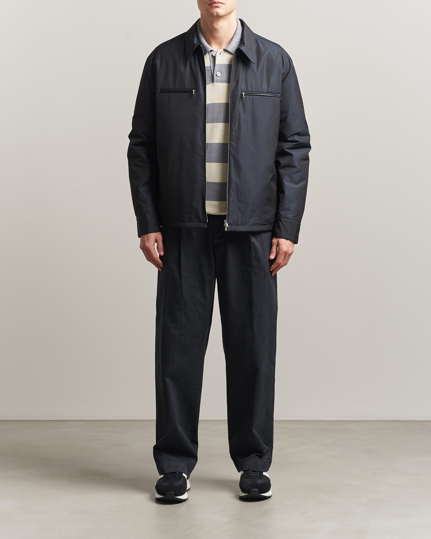 Homme | Manteaux Et Vestes | Jil Sander | Nylon Zip Jacket Navy