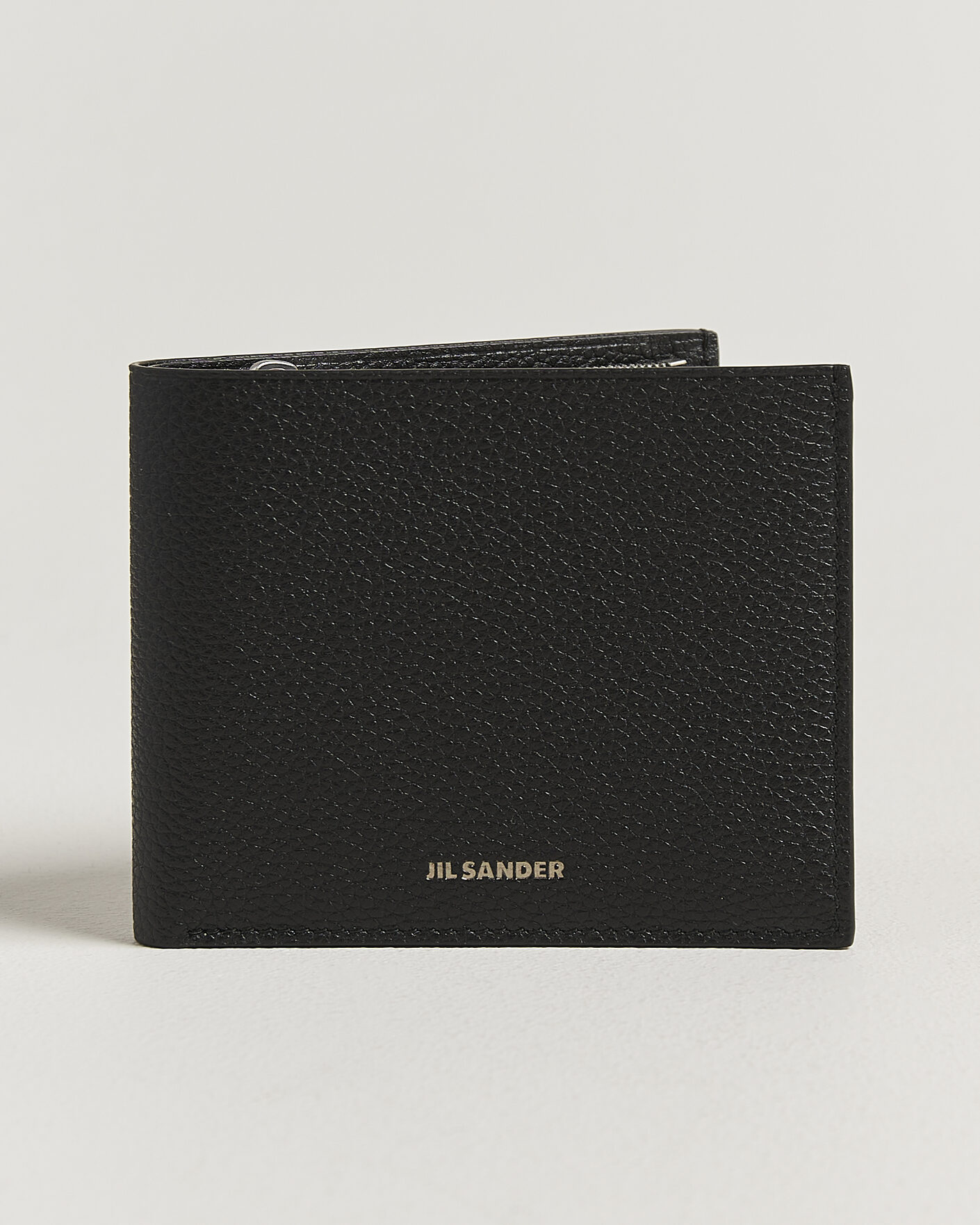 Heren | Portemonnees | Jil Sander | Grain Leather Zip Wallet Black