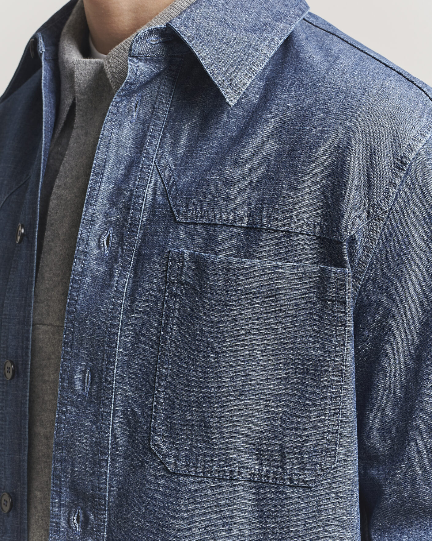 Homme | Chemises | Jil Sander | Denim Overshirt Indigo Blue