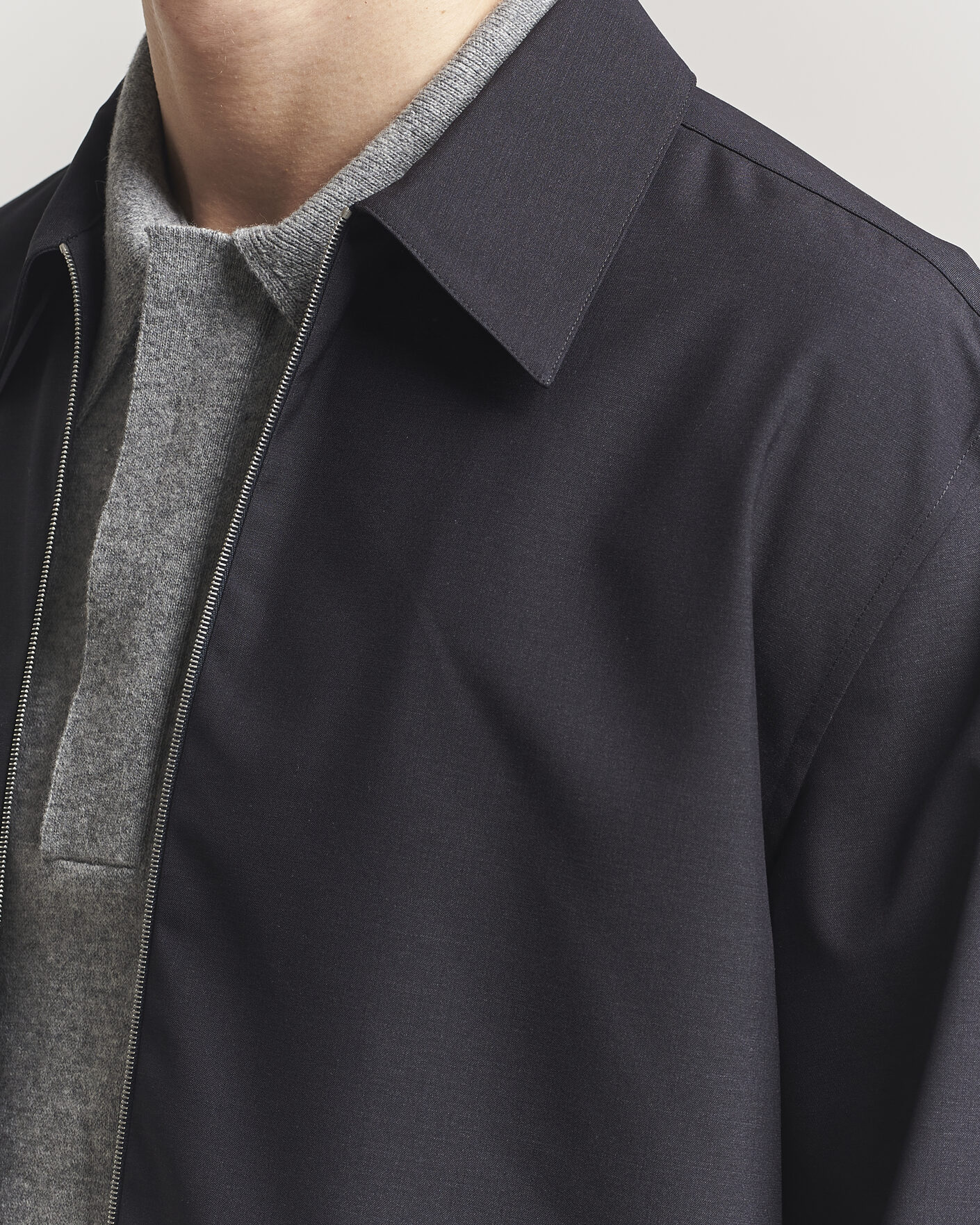 Homme | Chemises | Jil Sander | Zip Shirt Blouson Navy