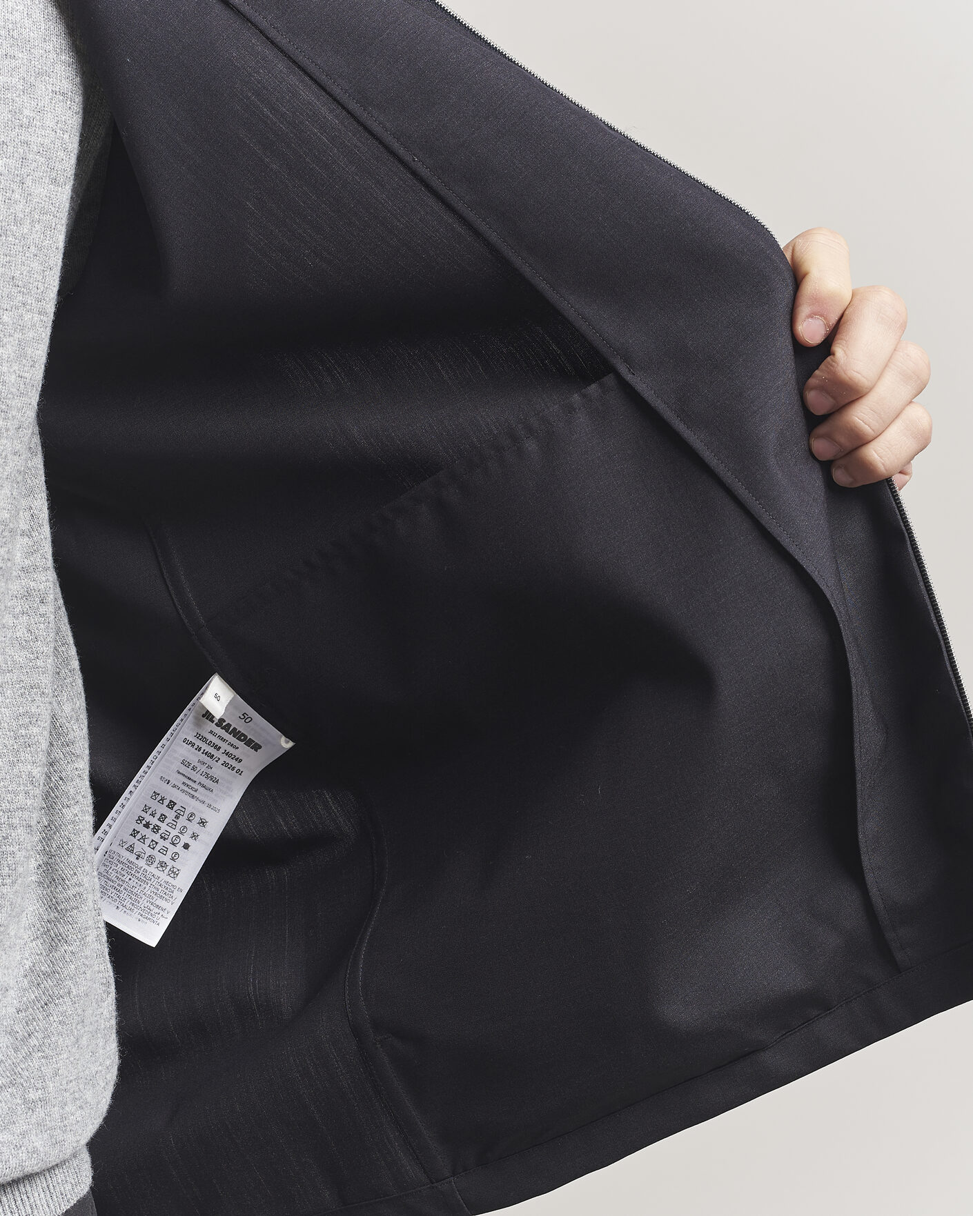 Homme | Chemises | Jil Sander | Zip Shirt Blouson Navy