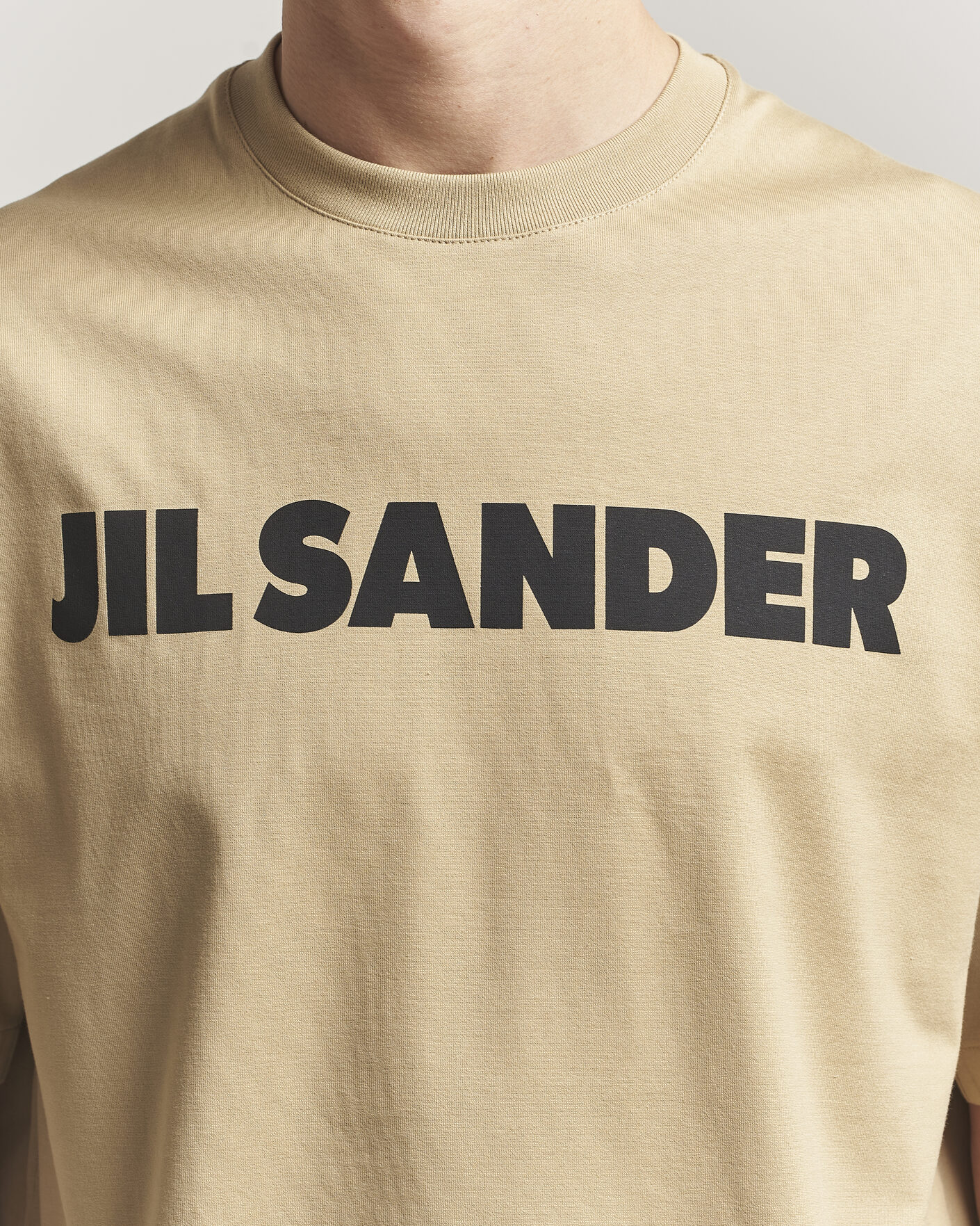 Homme | T-shirts | Jil Sander | Short Sleeve Logo T-Shirt Khaki