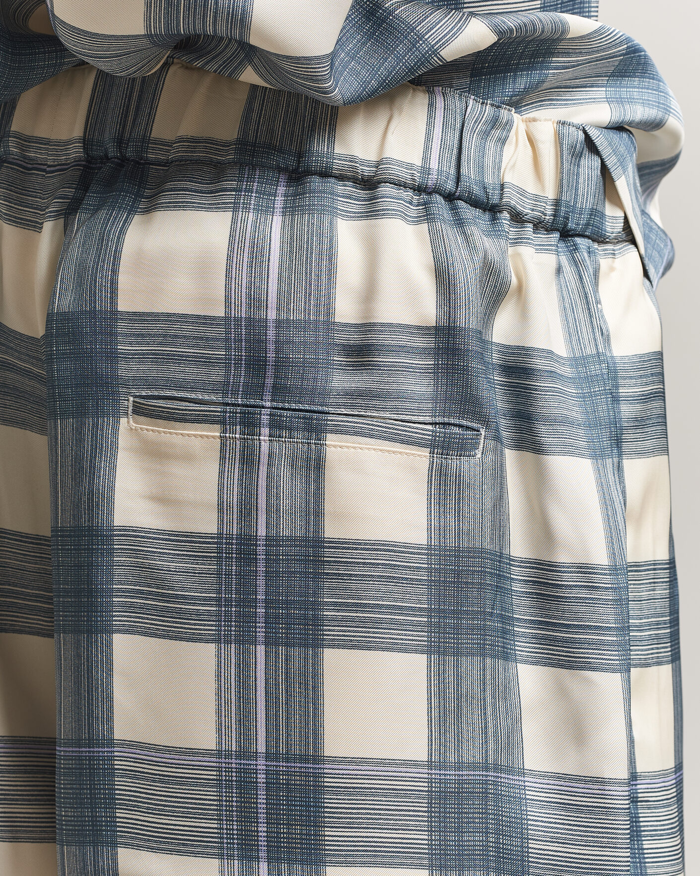 Heren | Korte broek | Jil Sander | Vichy Check Shorts Blue/White