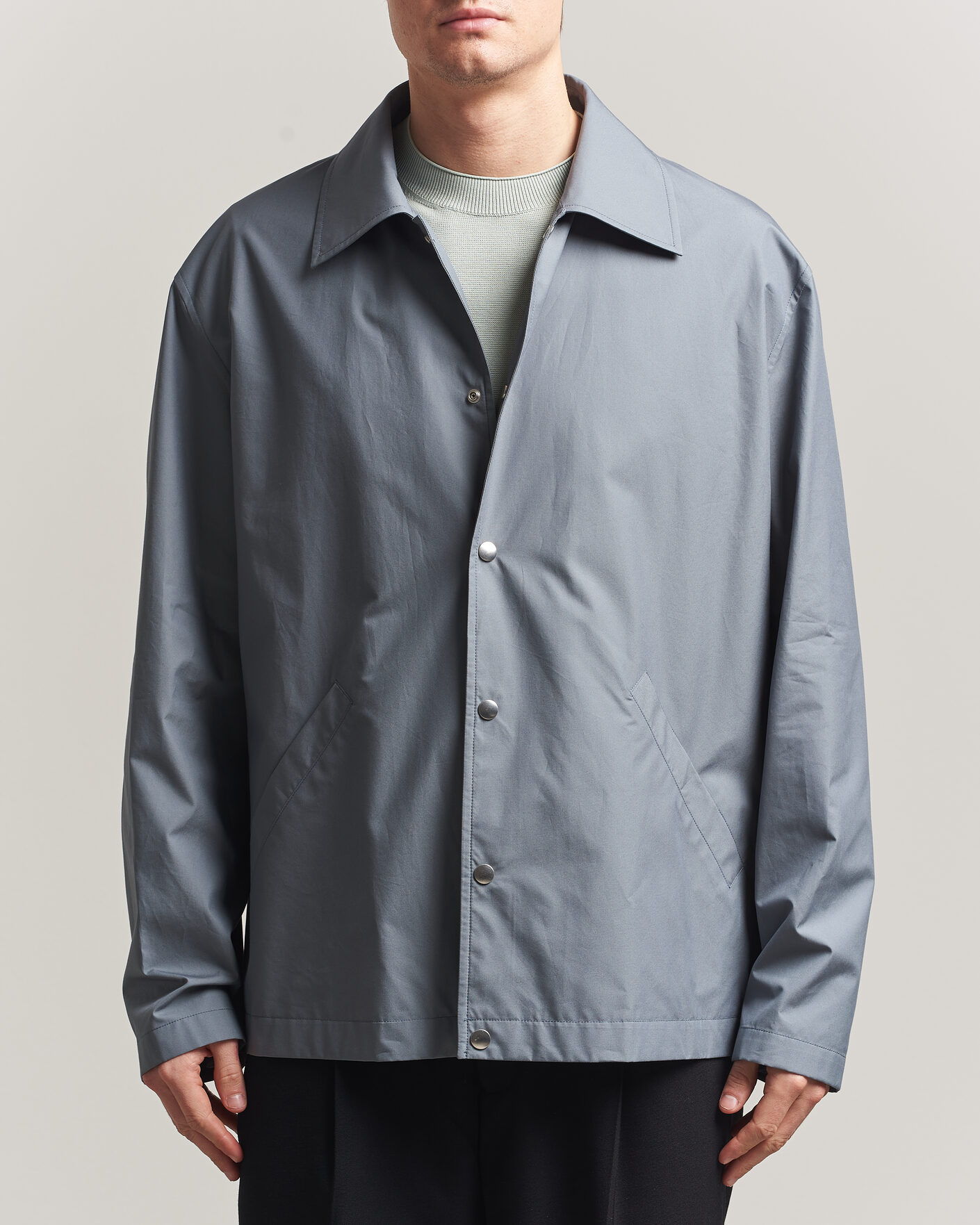 Homme | Manteaux Et Vestes | Jil Sander | Back Logo Bomber Jacket Grey