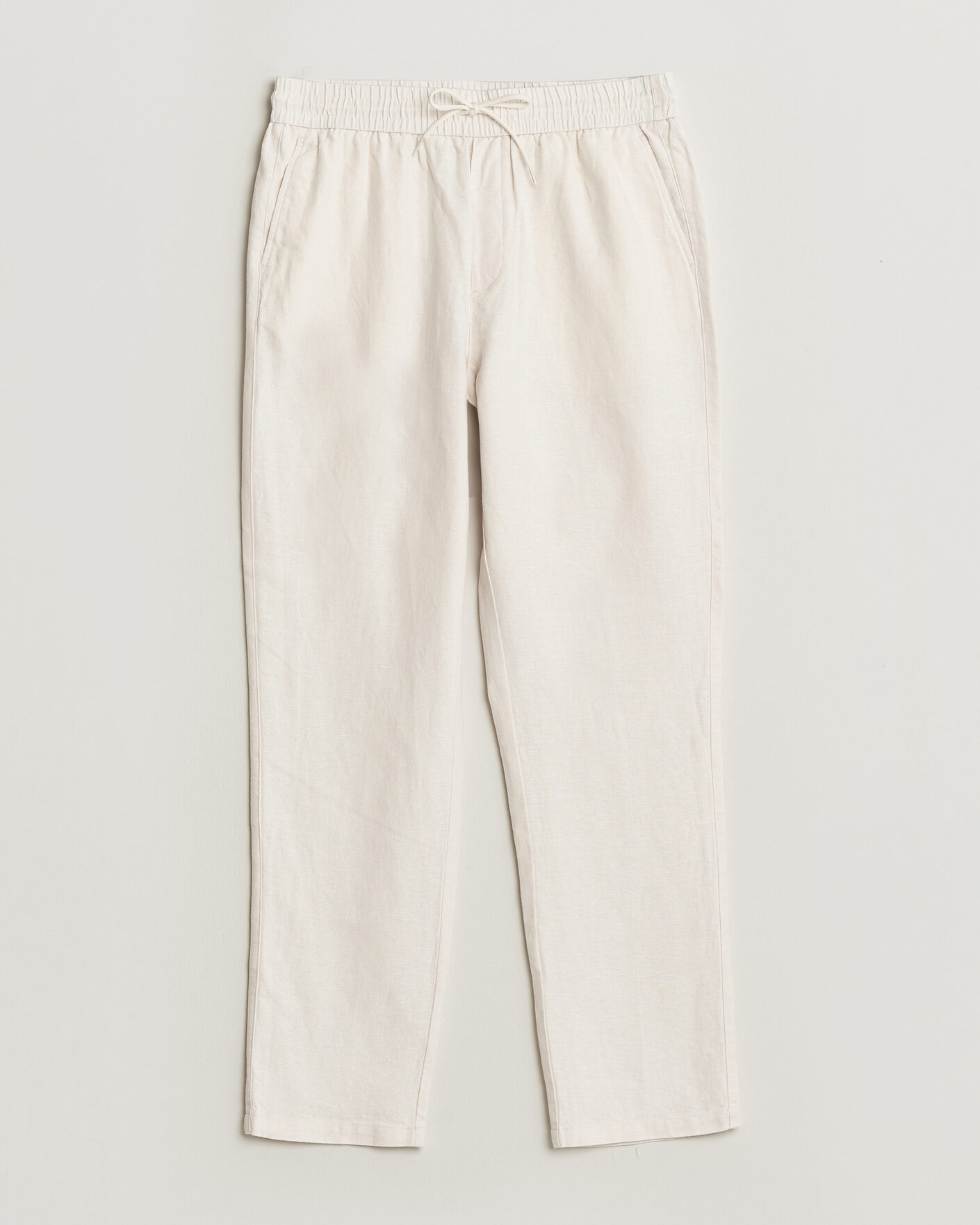 Heren | Broeken | LES DEUX | Patrick Heavy Linen/Cotton Pants Eggnog White
