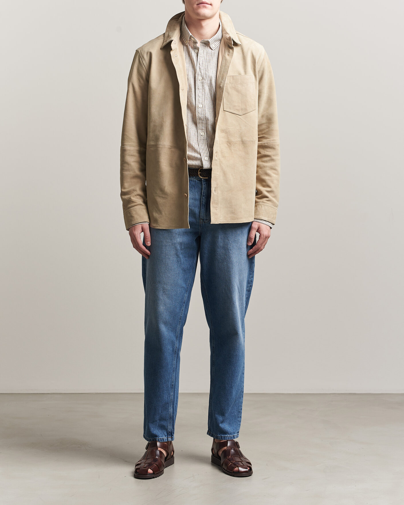 Heren | Jeans | LES DEUX | Ryder Washed Jeans Medium Indigo Blue