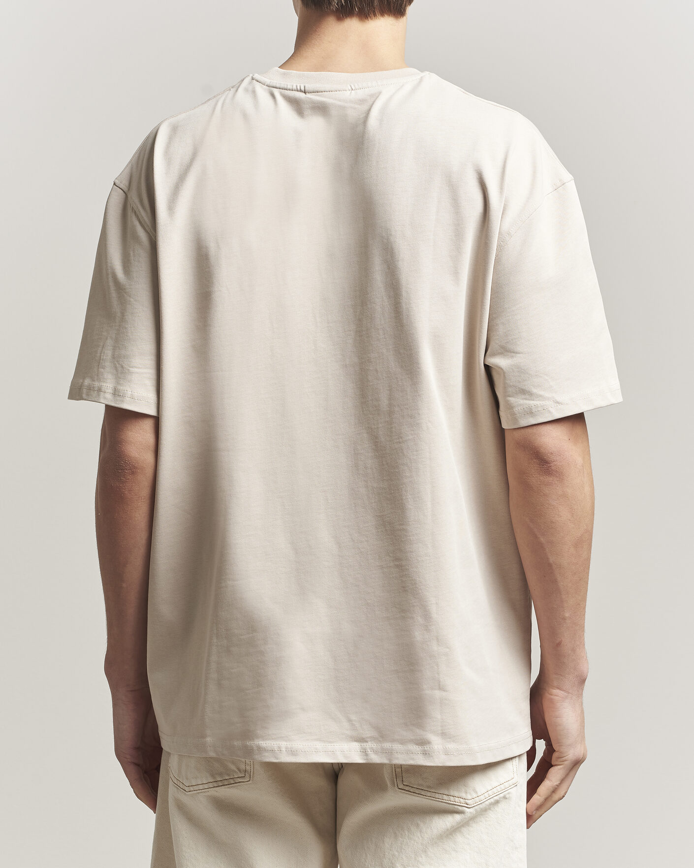 Heren | T-shirts | LES DEUX | Crew T-Shirt Light Sand