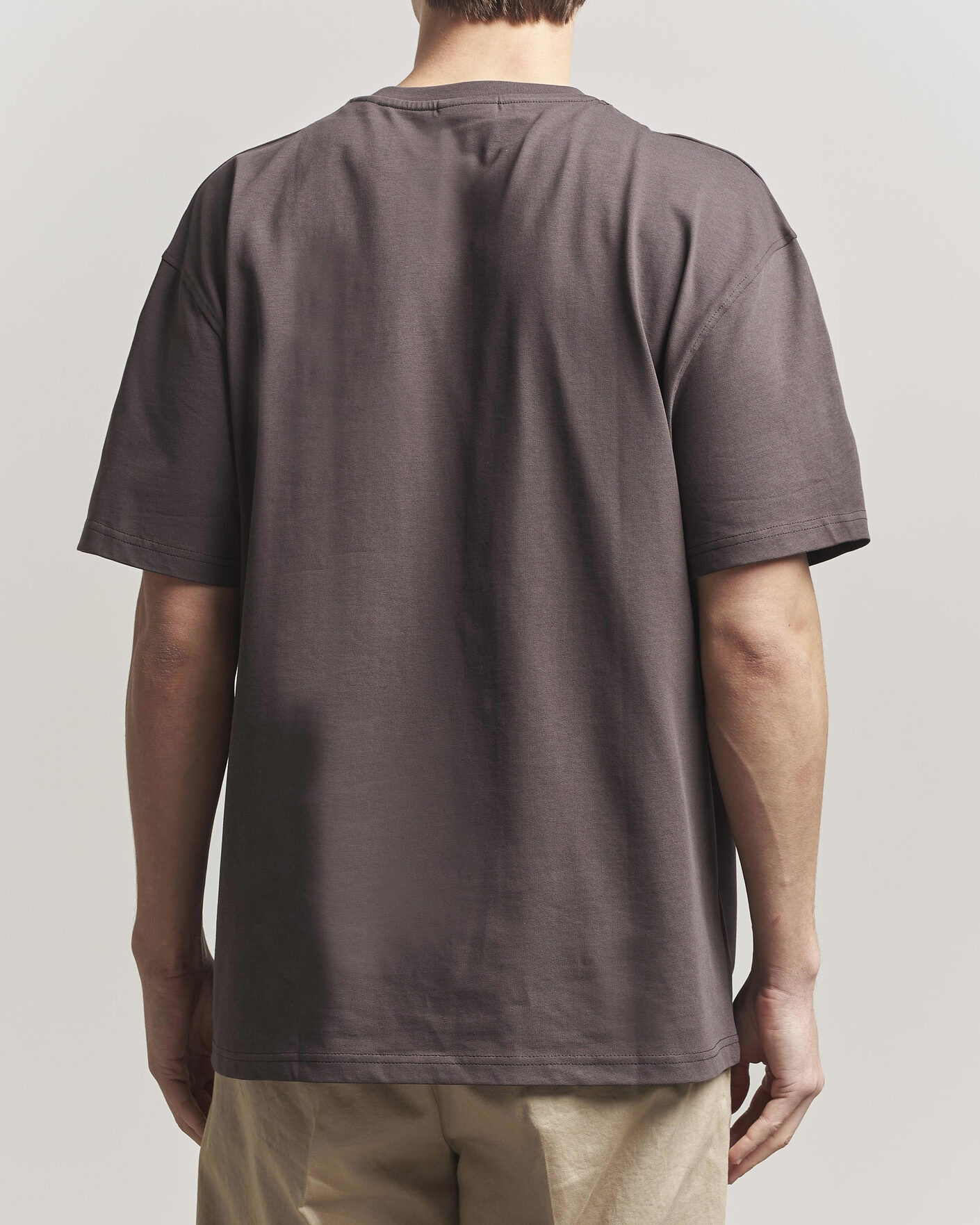 Heren | T-shirts | LES DEUX | Crew T-Shirt Coffee Brown