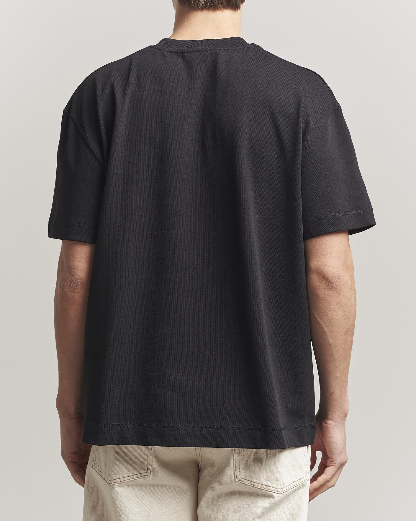 Heren | T-shirts | LES DEUX | Carl Heavyweight T-Shirt Black
