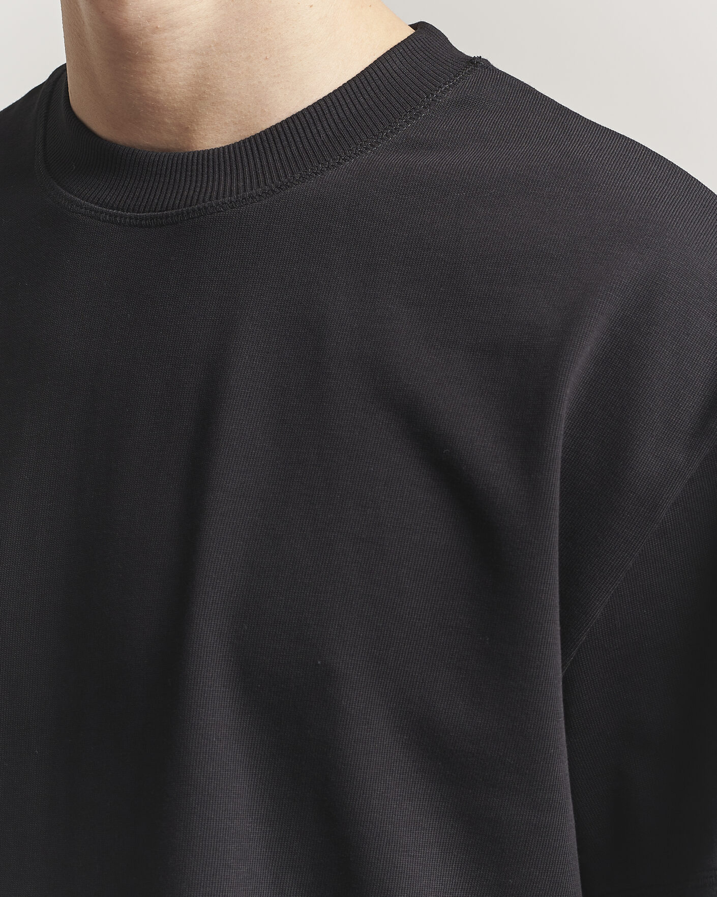 Heren | T-shirts | LES DEUX | Carl Heavyweight T-Shirt Black