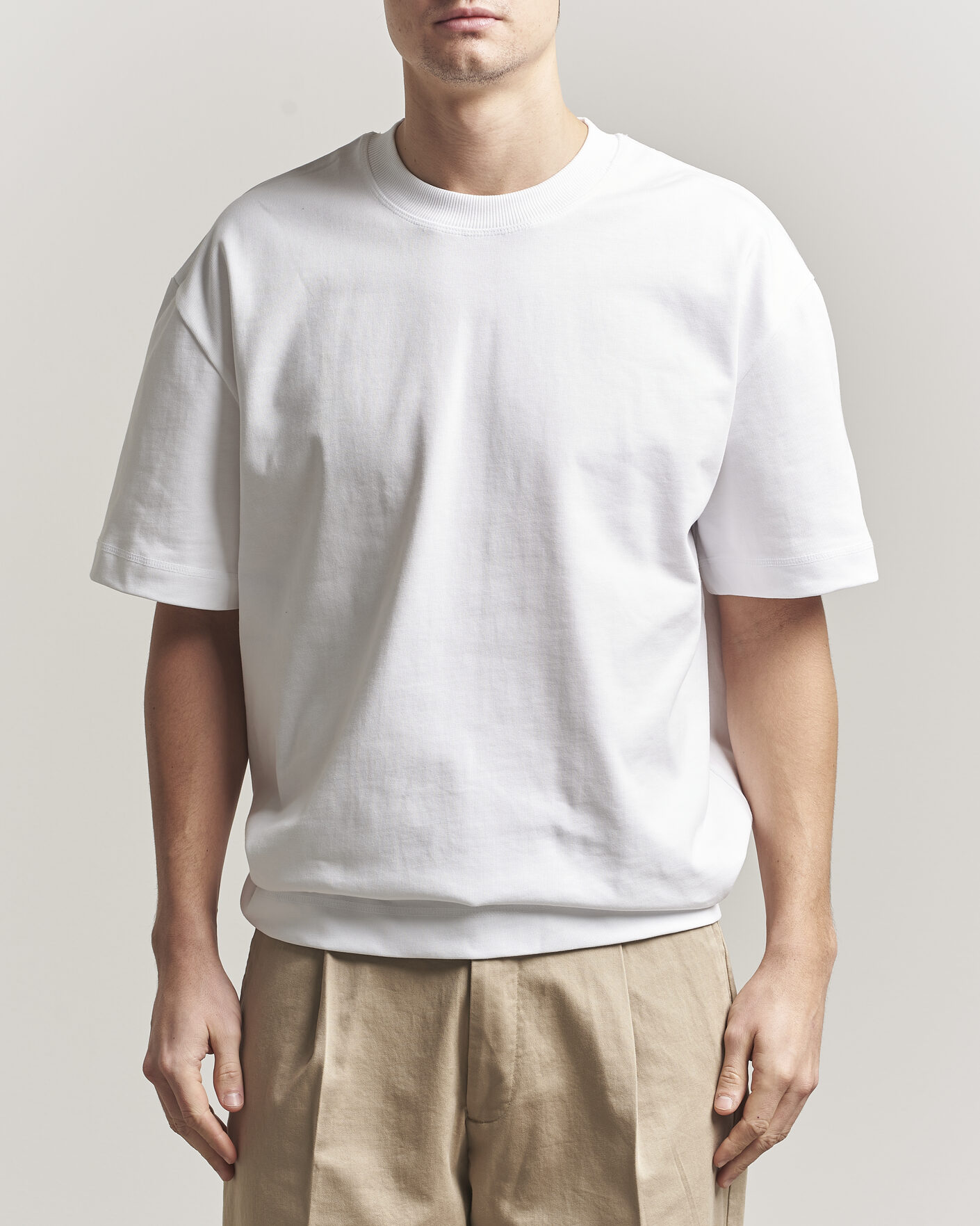 Homme | T-shirts | LES DEUX | Carl Heavyweight T-Shirt White