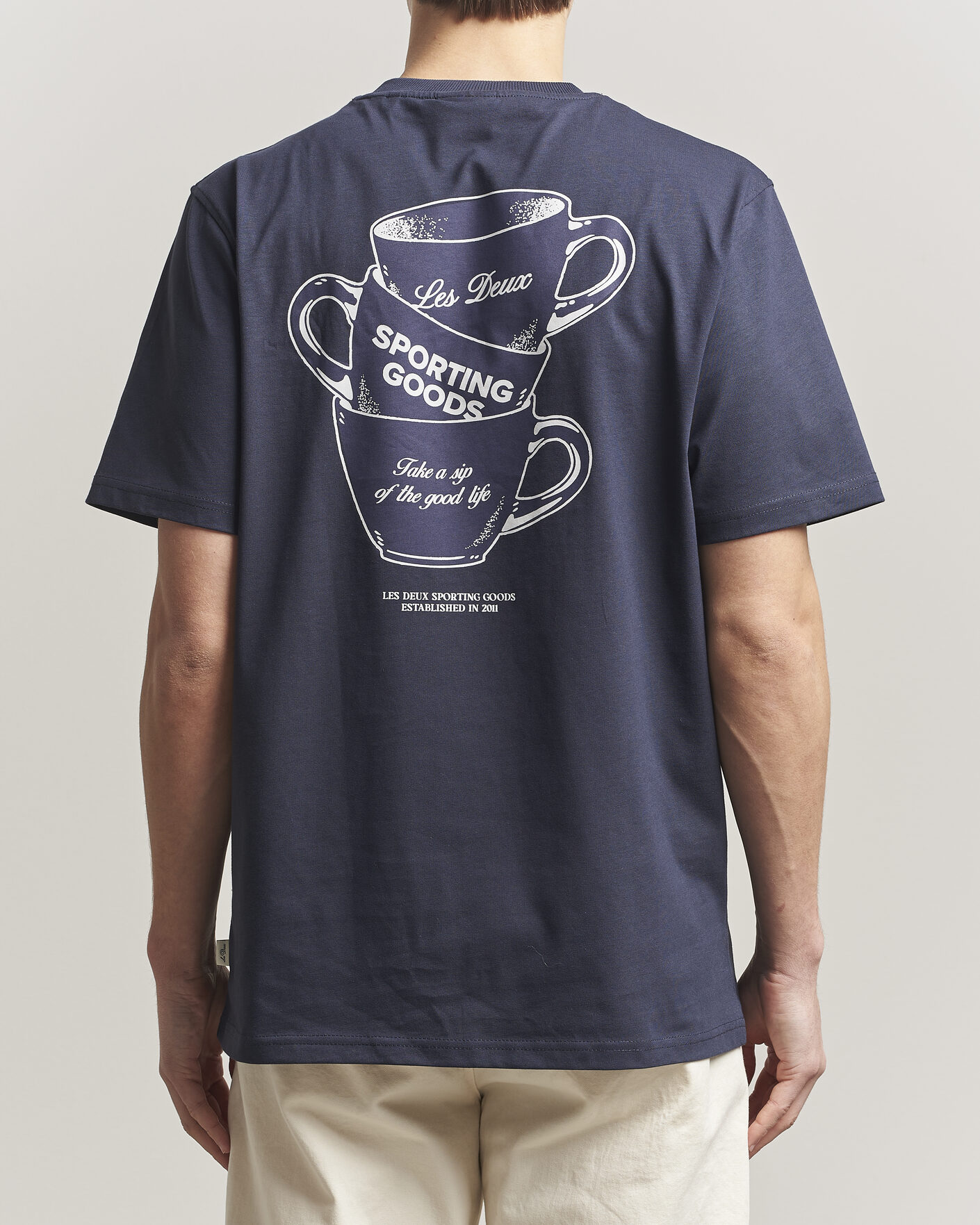 Heren | T-shirts | LES DEUX | Ben Artist T-Shirt Navy